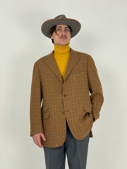 Giacca in Tweed Inglese Houndstooth Anni ’80