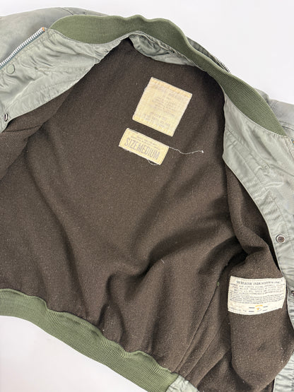 Set militare vintage U.S.A. Wilker Industries – Bomber U.S.N. e gilet