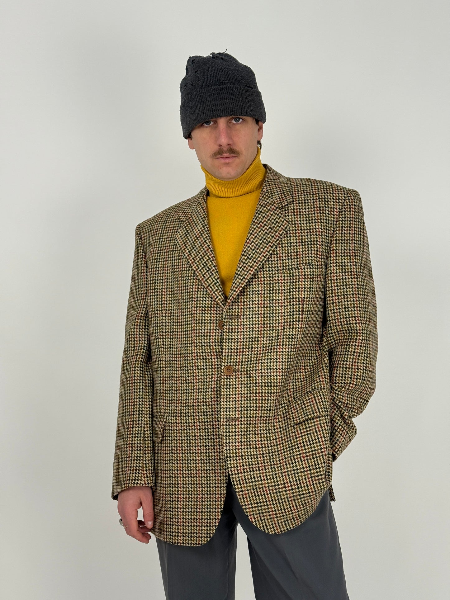 Giacca Pied de Poule anni ’80 in Pura Lana