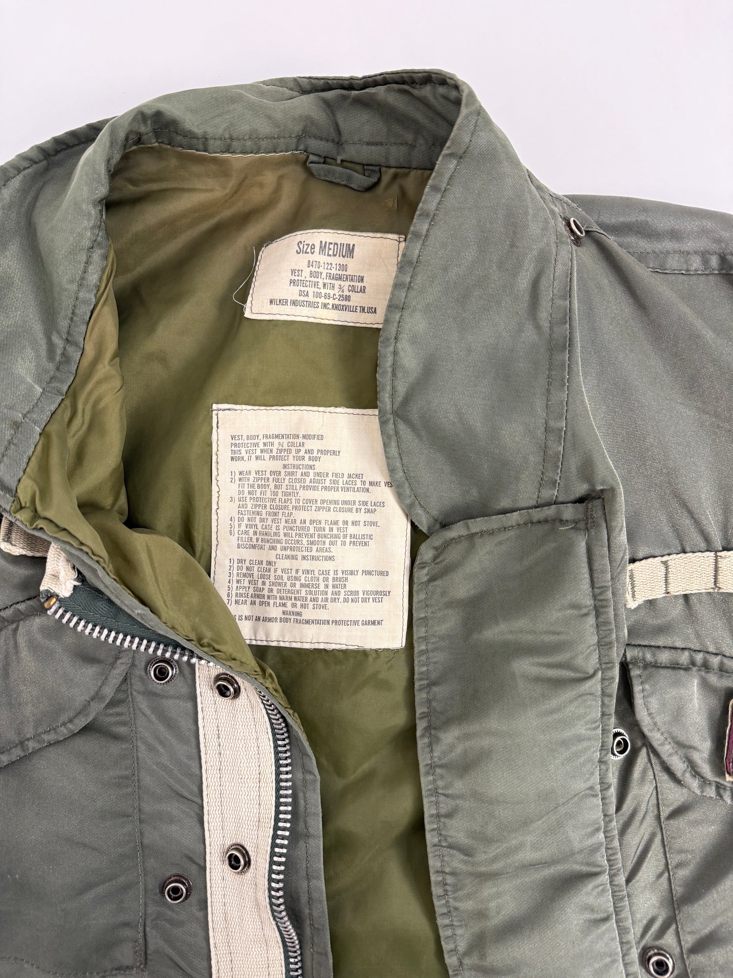 Set militare vintage U.S.A. Wilker Industries – Bomber U.S.N. e gilet