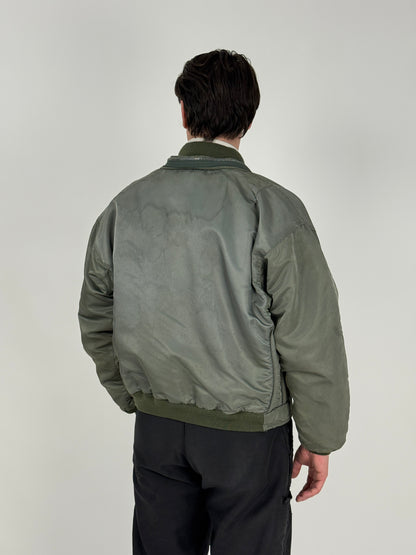 Set militare vintage U.S.A. Wilker Industries – Bomber U.S.N. e gilet