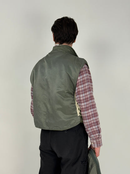 Set militare vintage U.S.A. Wilker Industries – Bomber U.S.N. e gilet
