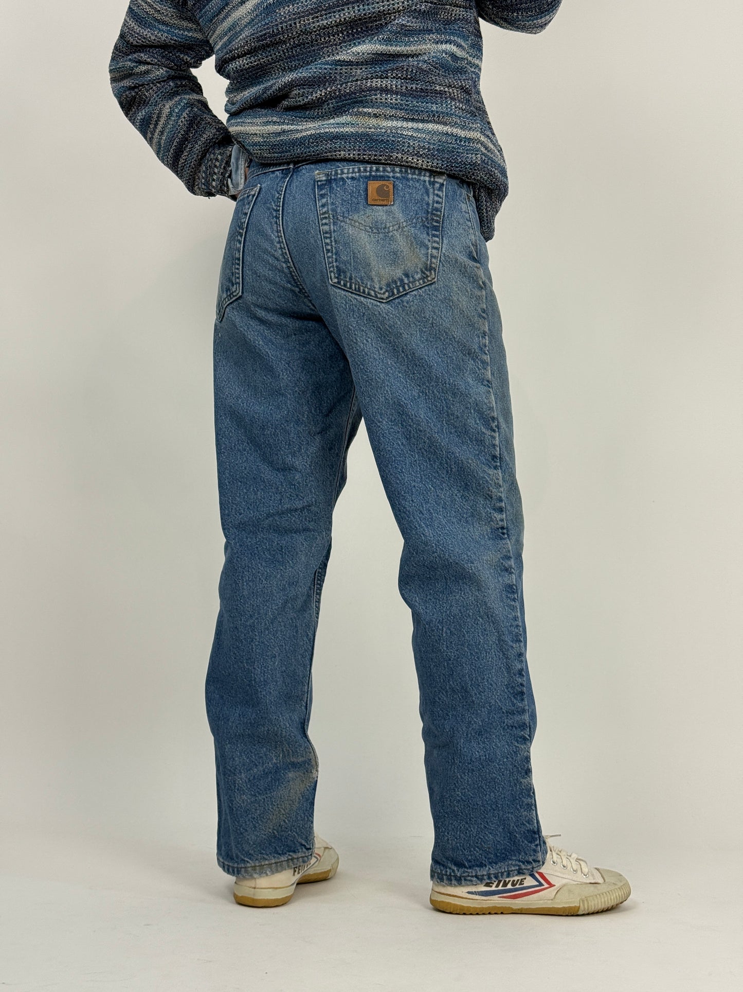 Carhartt Jeans Vintage Foderati in Flanella – Workwear Autentico Anni ’90
