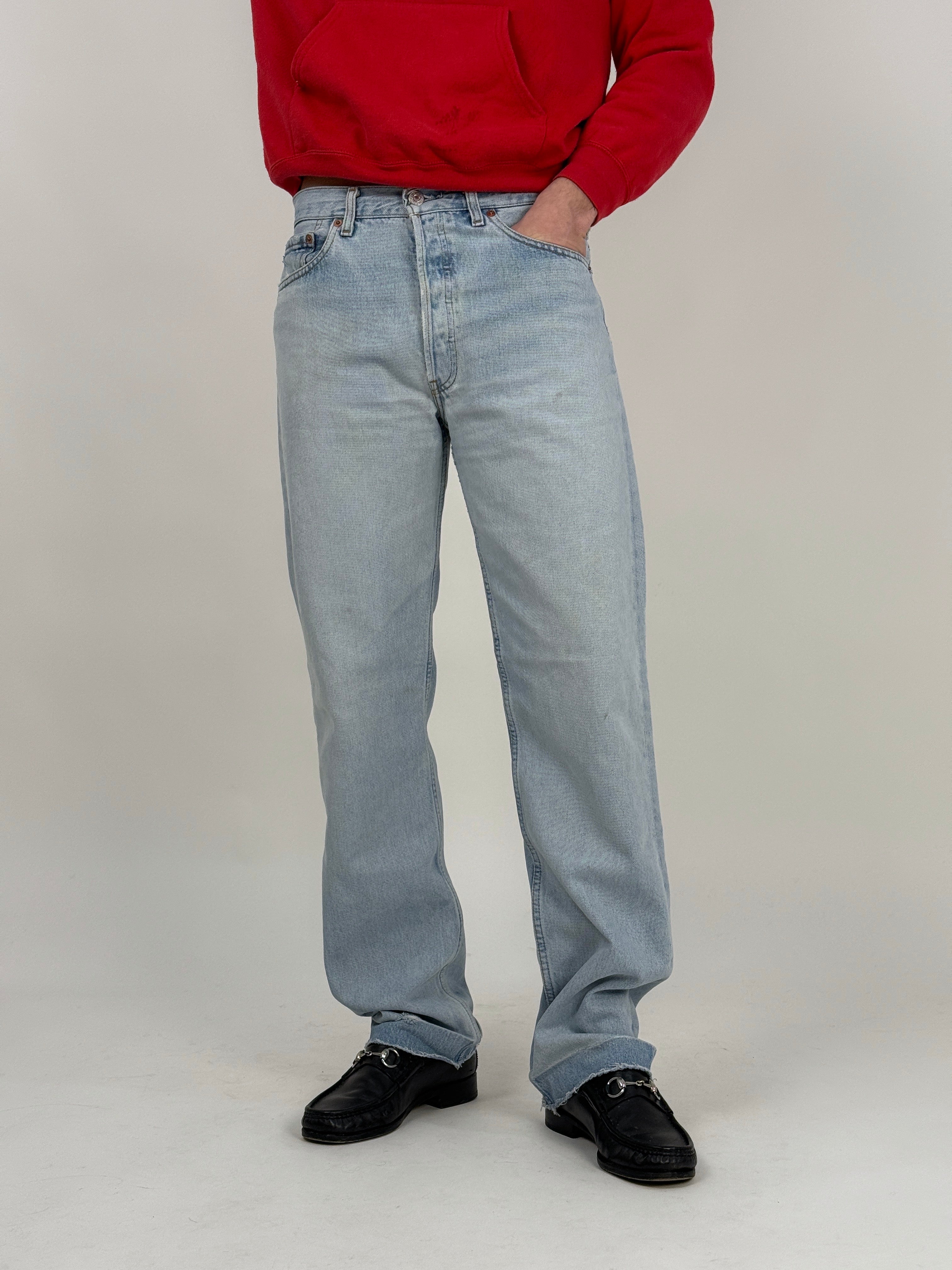 Jeans Levi's 501 - W33 L34 - Blu denim - Fangovintage