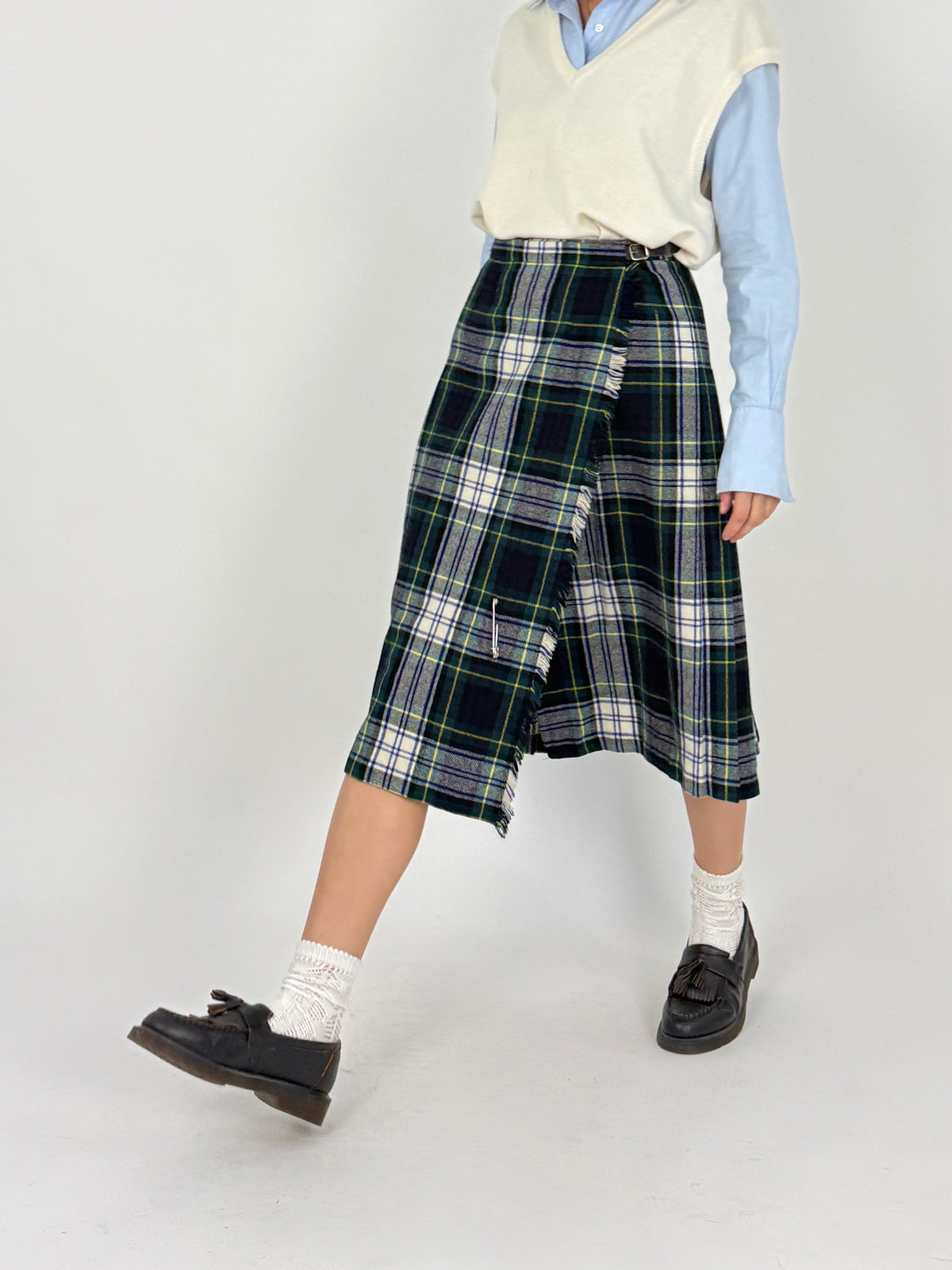 Kilt Vintage Tartan in Pura Lana Made in Scotland - Taglia 42/M