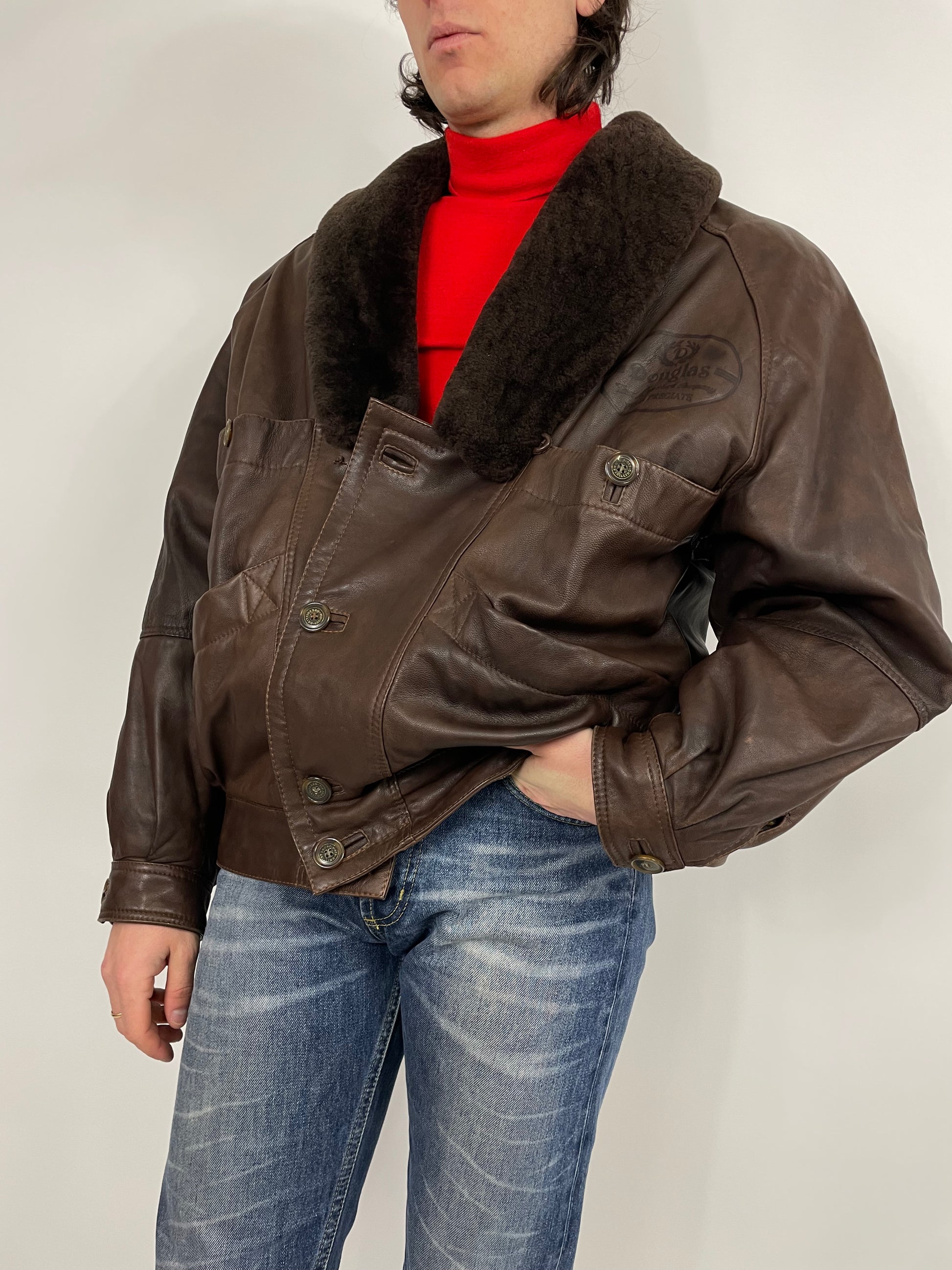 Giubbotto pelle pelo hot sale