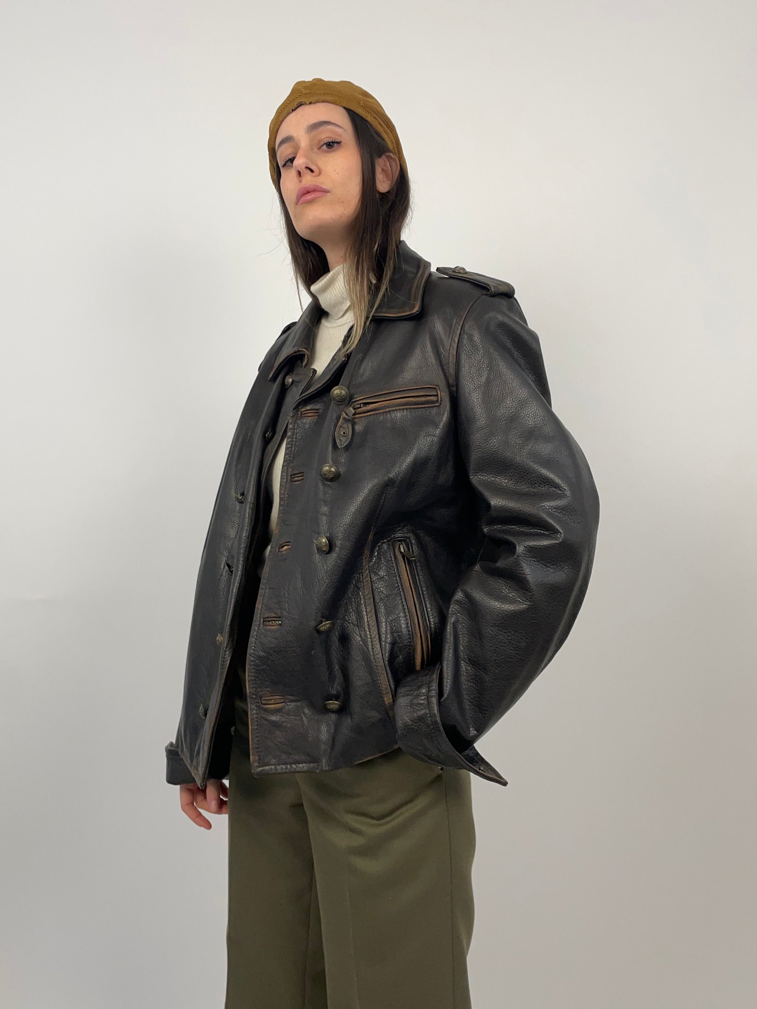 Lether jacket anni '80