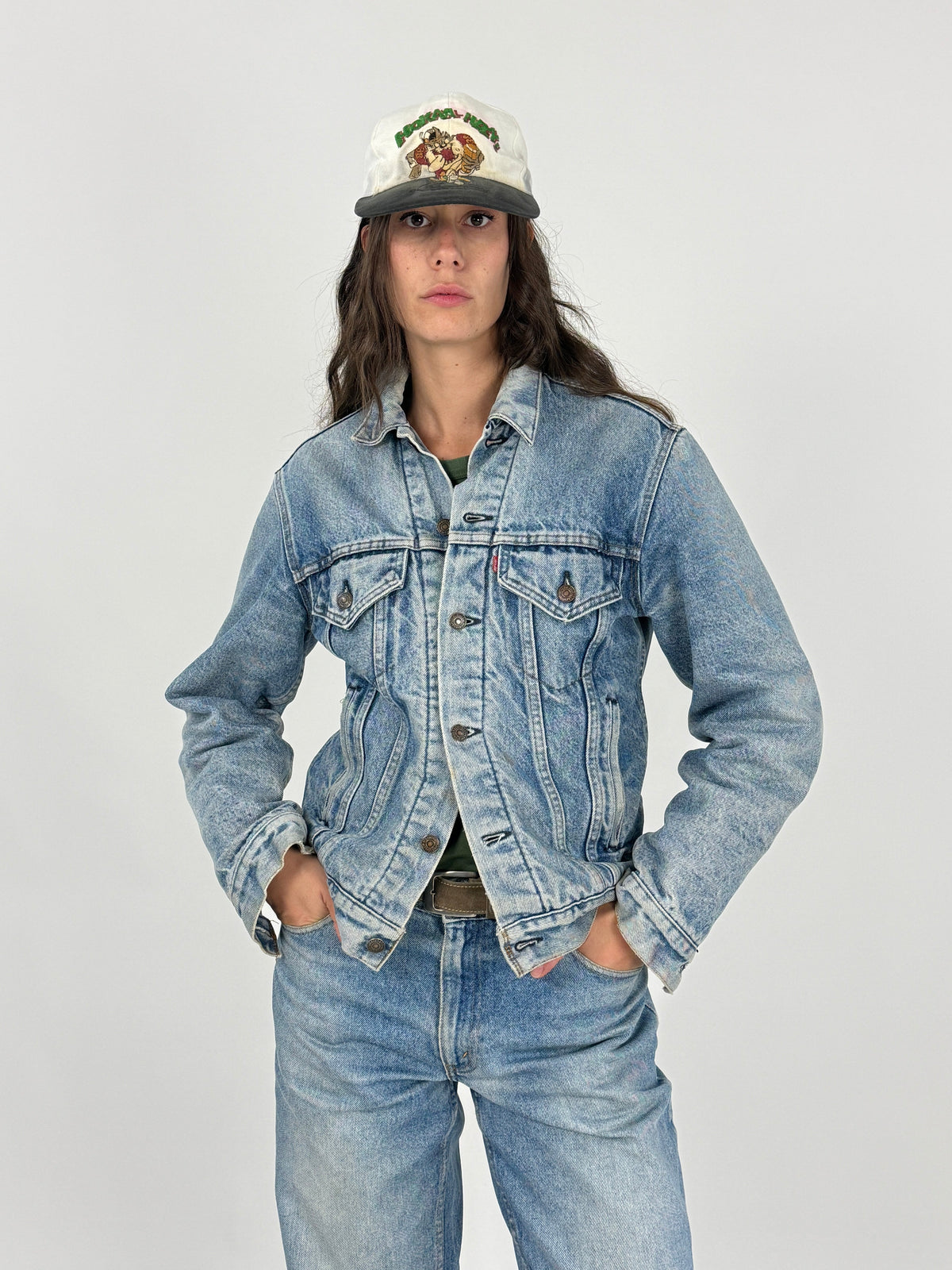 Giacca Denim Levi's 70506 Blanket Lined Anni '70 '80 Made in USA - Taglia L