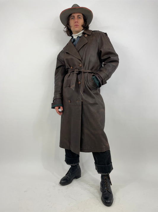 Long leather jacket 1960s