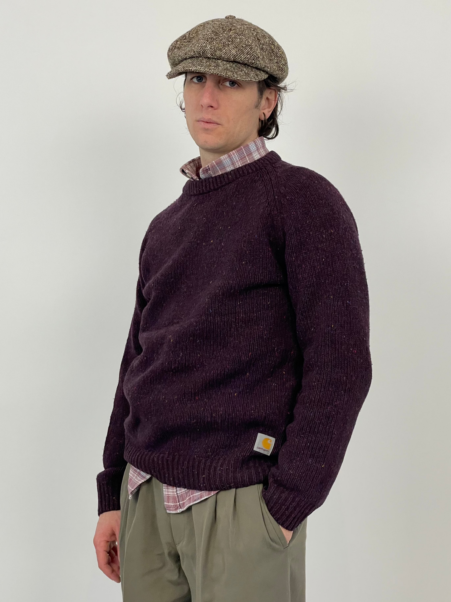 maglione-carhartt-in-lana-colore-viola