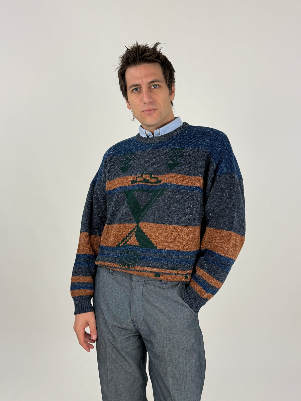 Maglione Colmar vintage uomo taglia M indossato, vista frontale