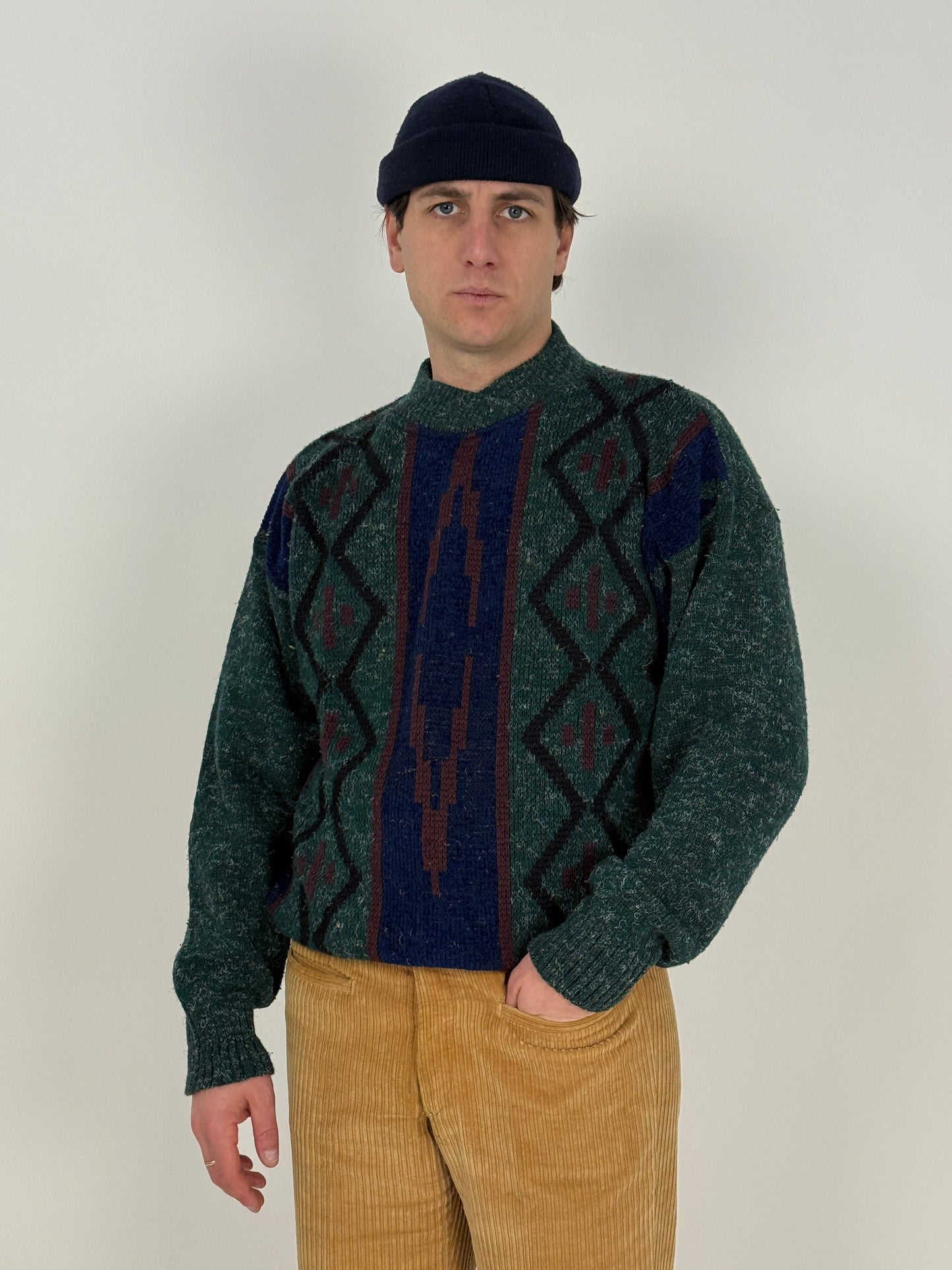 Maglione in lana fantasia  anni ’80