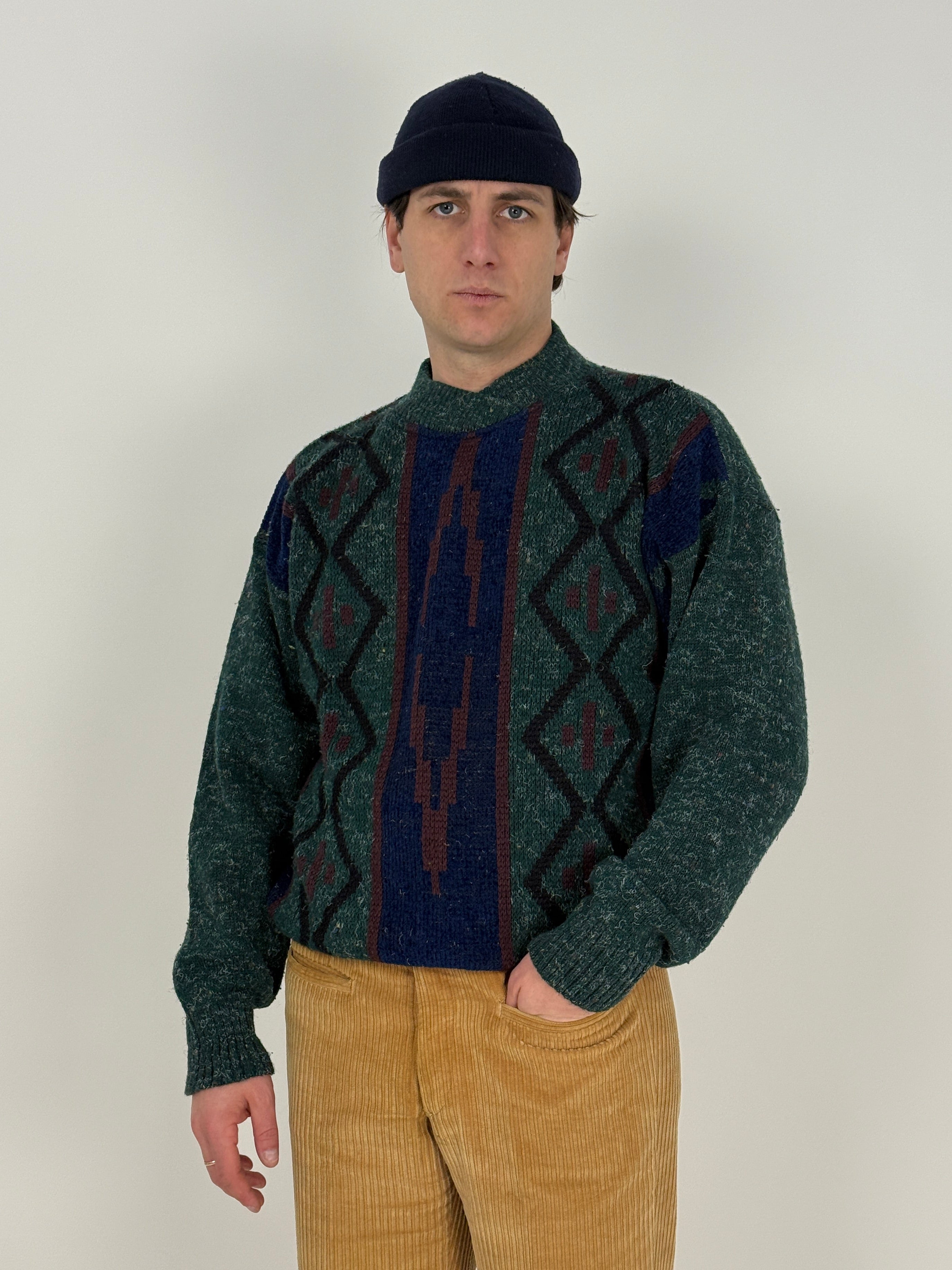 Maglione in lana fantasia  anni ’80