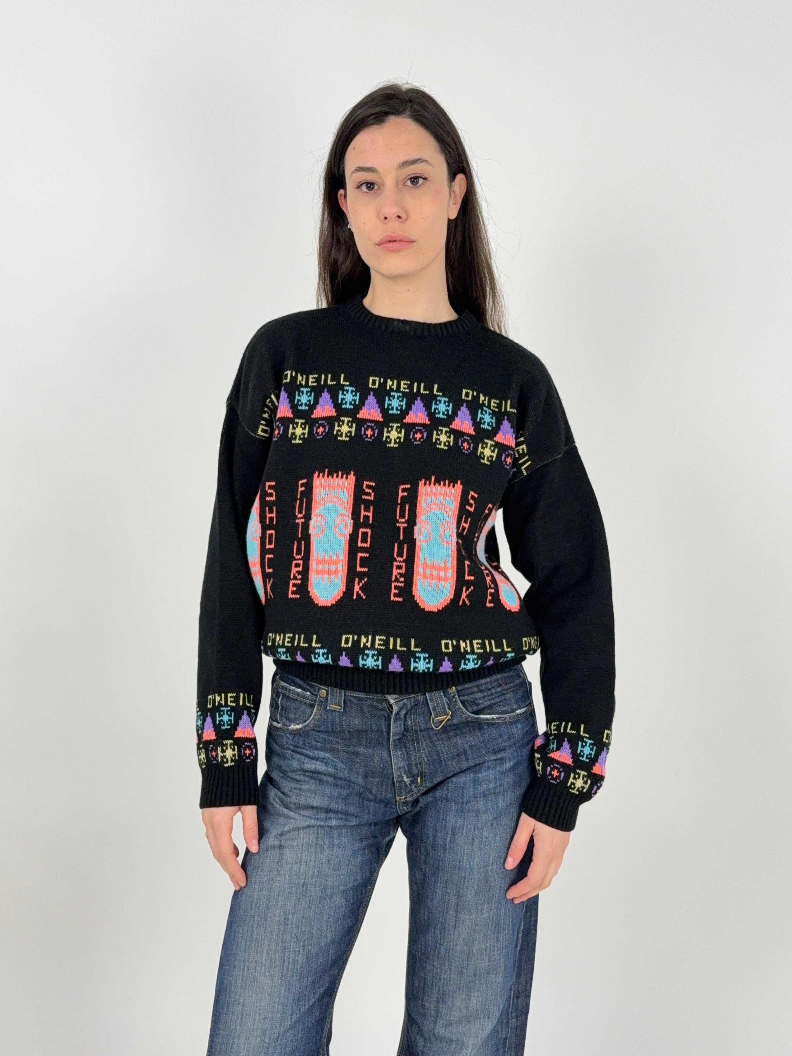 Maglione  O'Neill anni '80/'90 – Grafica Neon Surf