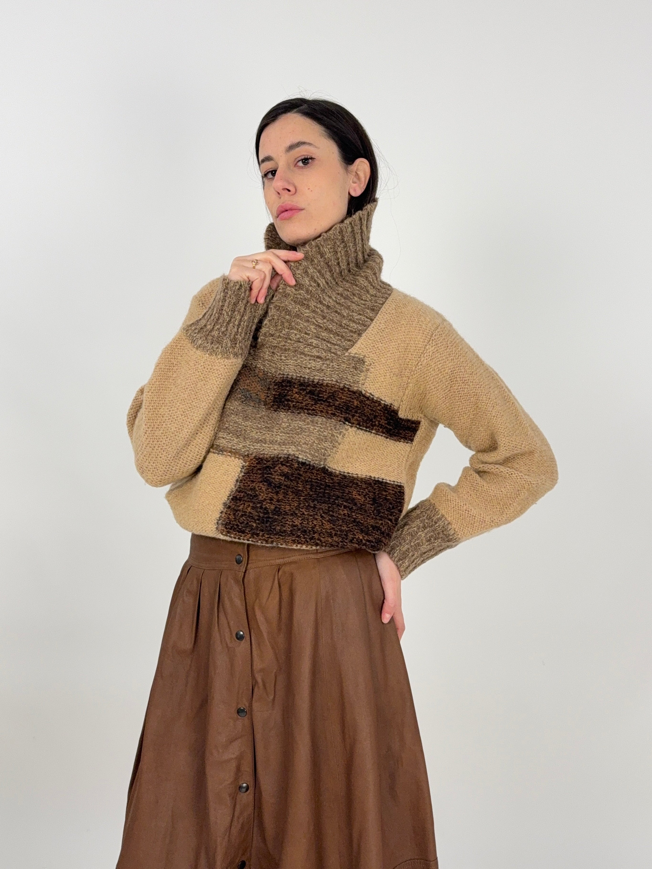 Maglione LA SQUADRA anni '70 in lana - Paris/Monte Carlo