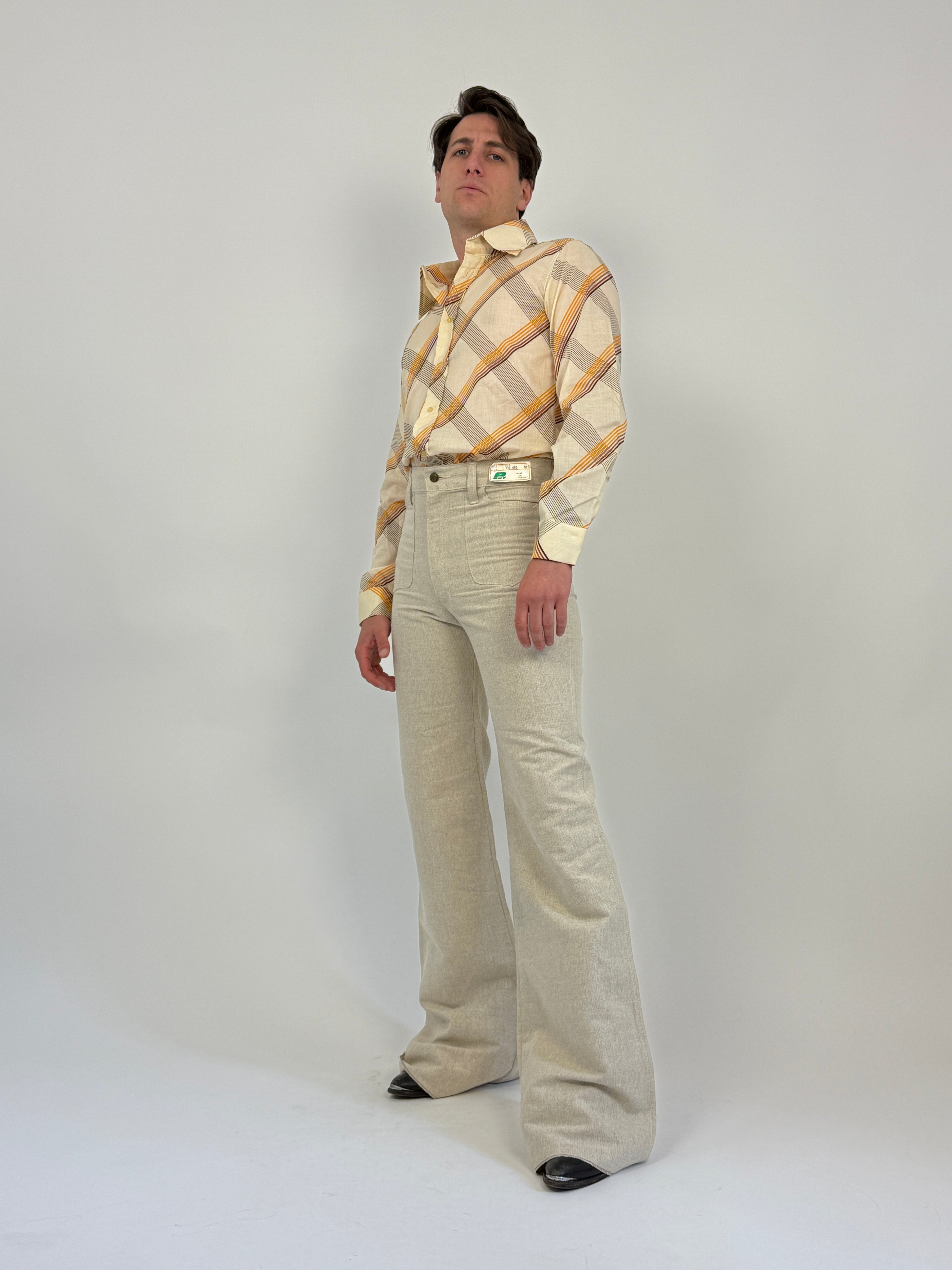 Pantaloni a zampa anni '70 Deadstock