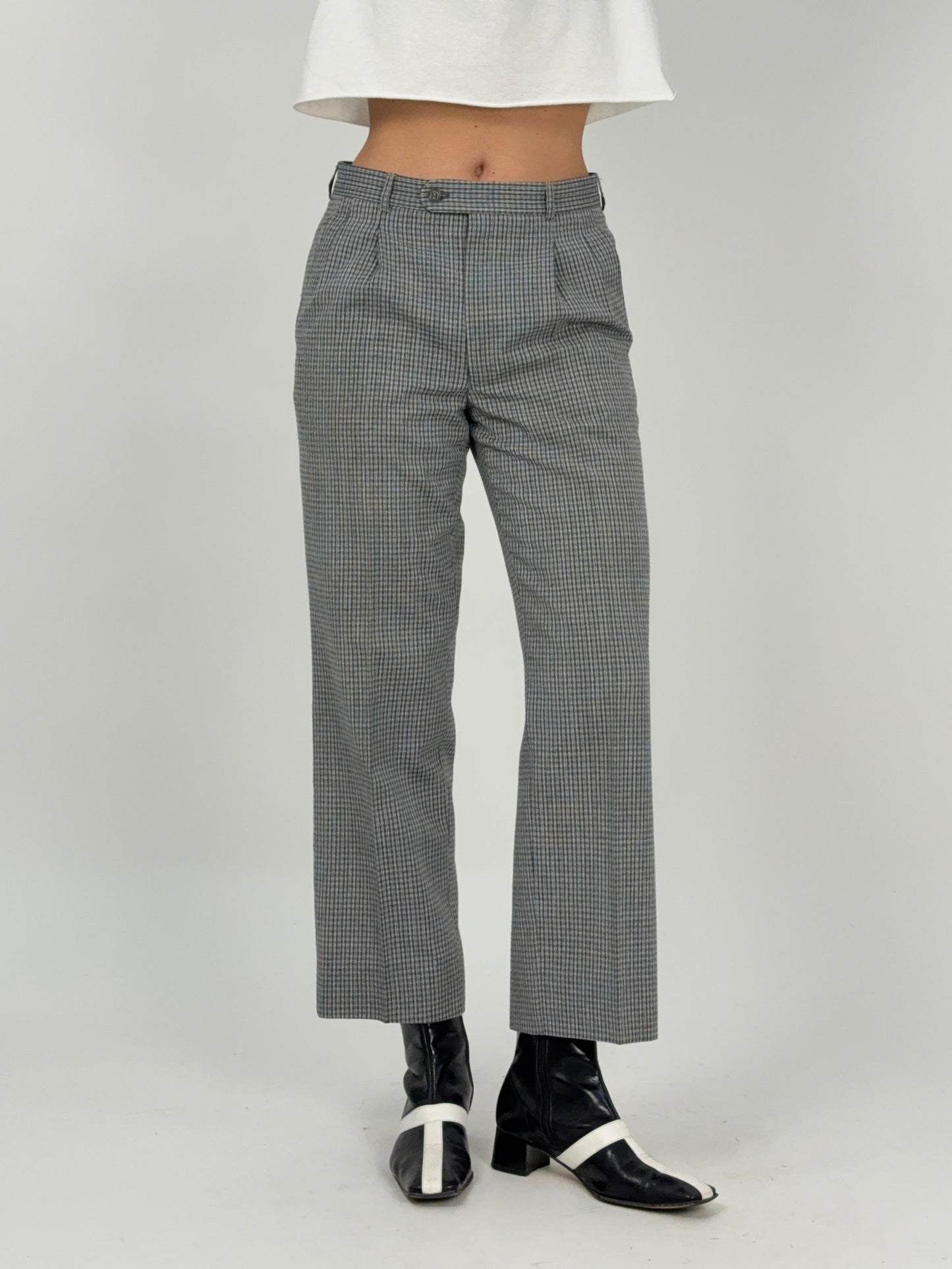 Pantaloni a quadretti anni '70