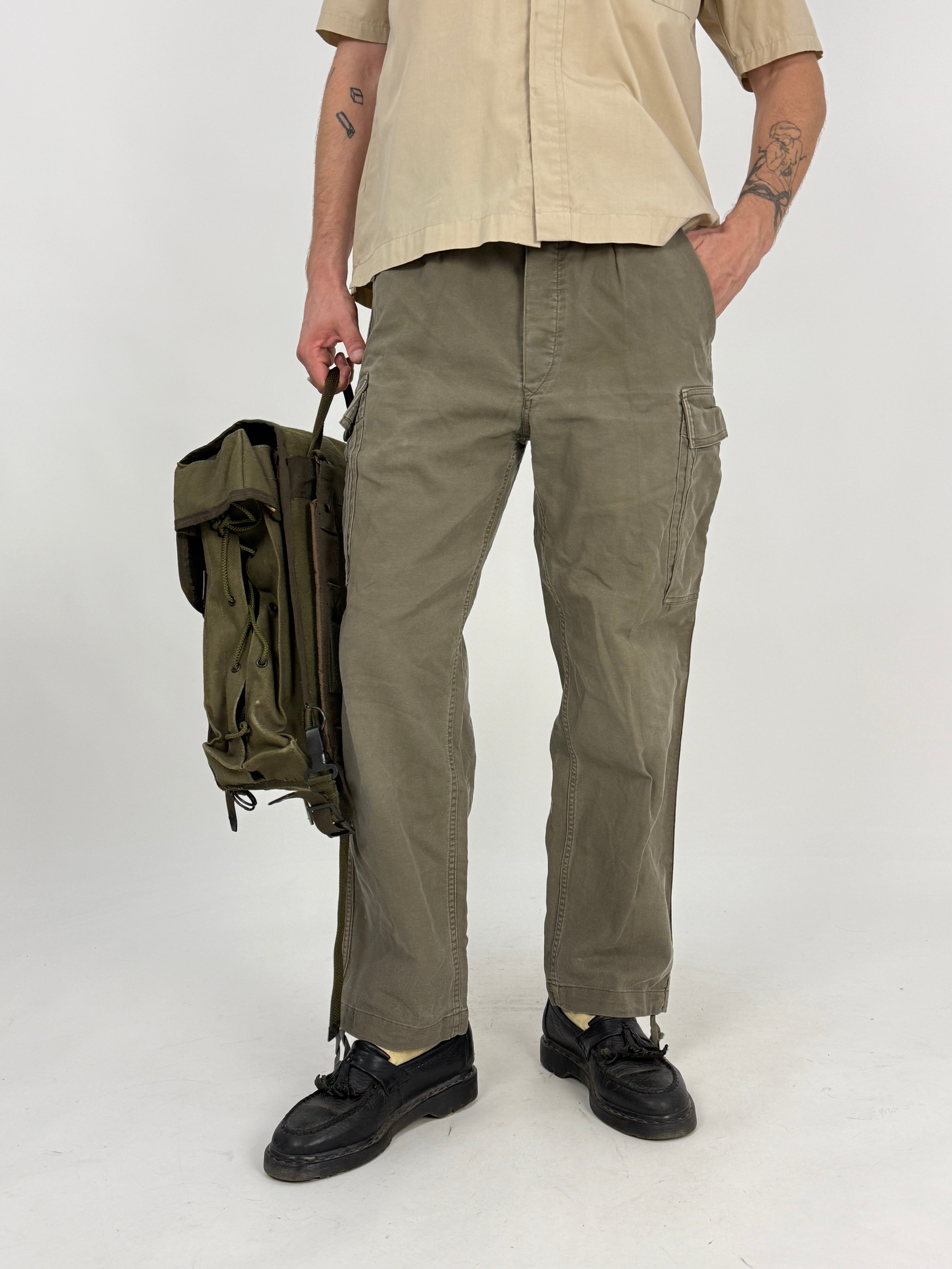 Pantalone Militare Tedesco 1989 Originale Moleskin Bundeswehr