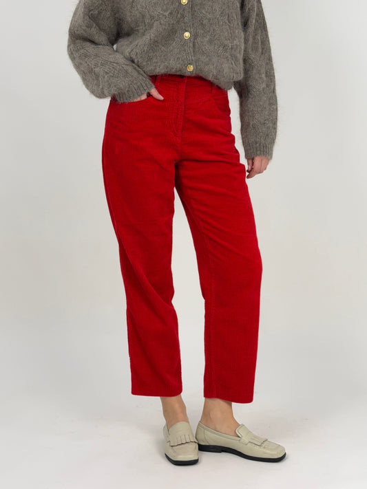 Pantaloni Benetton anni '80 in velluto a coste