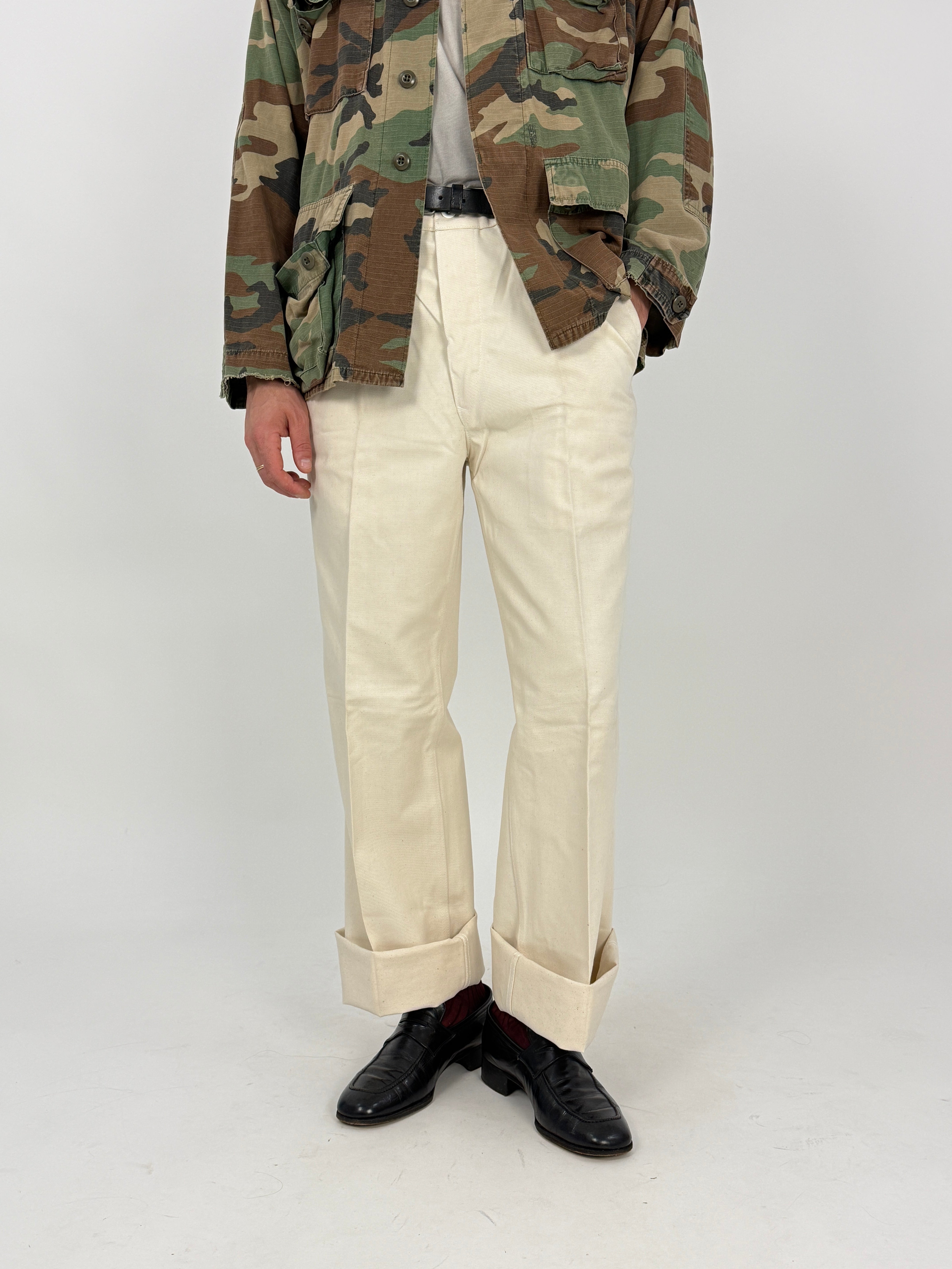 Pantaloni da Lavoro Deadstock Beige – Cargo Utility