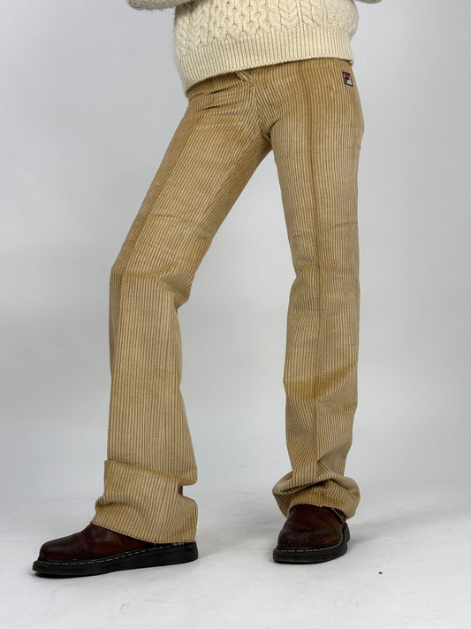 Pantaloni Fila anni '70 in velluto a coste