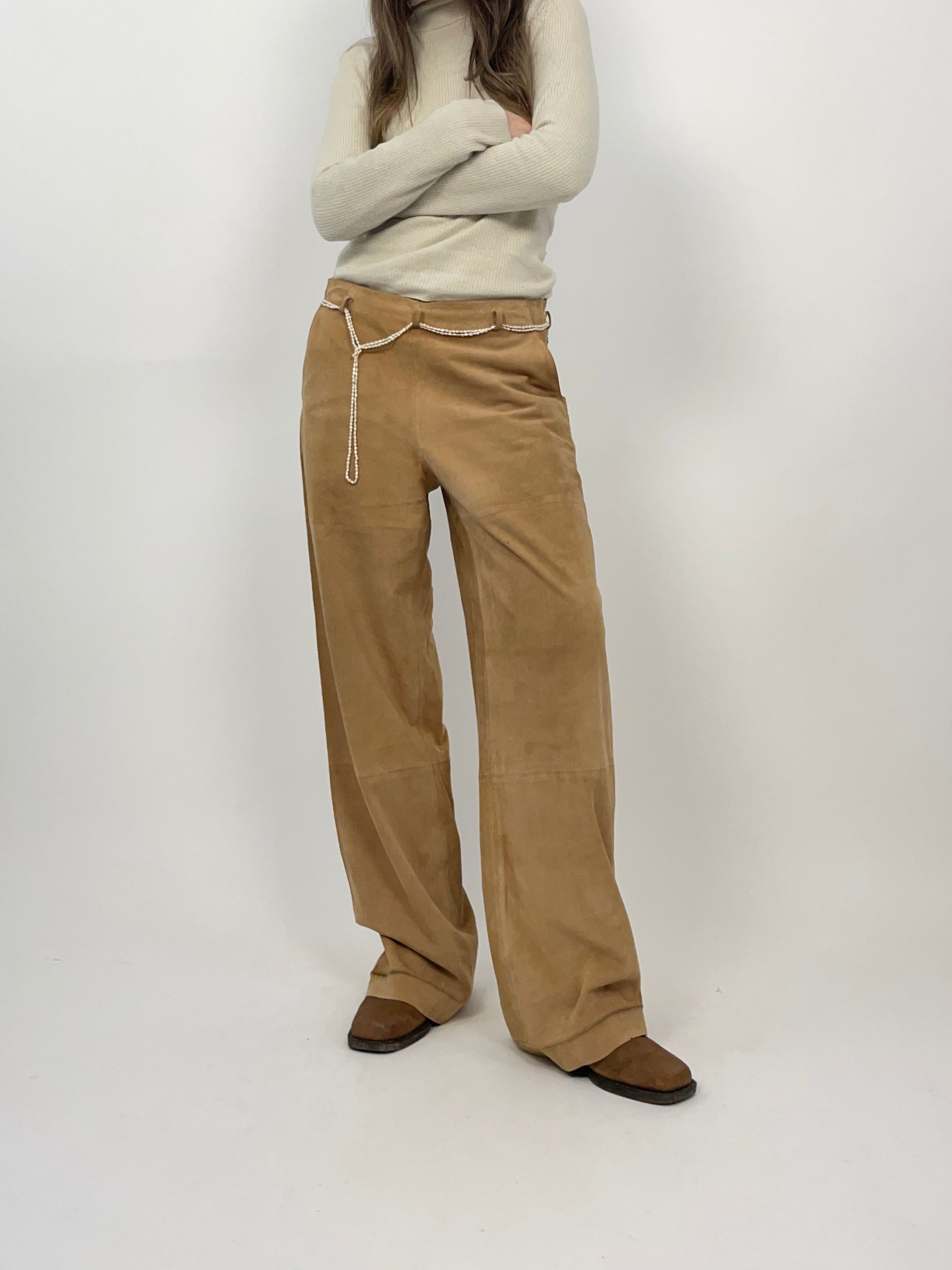 Pantaloni in camoscio vintage