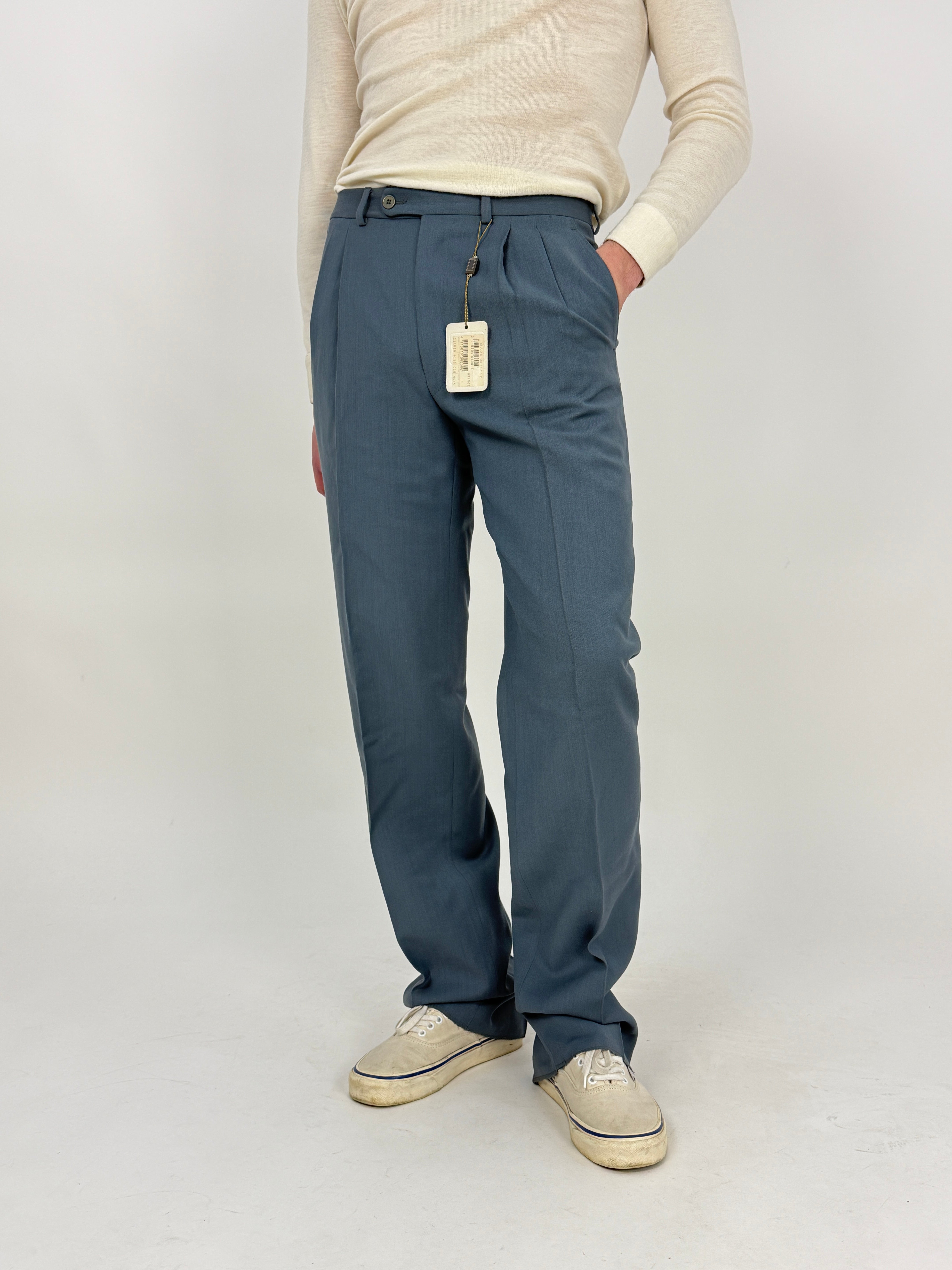 Pantaloni sartoriali anni ’70 con cartellino