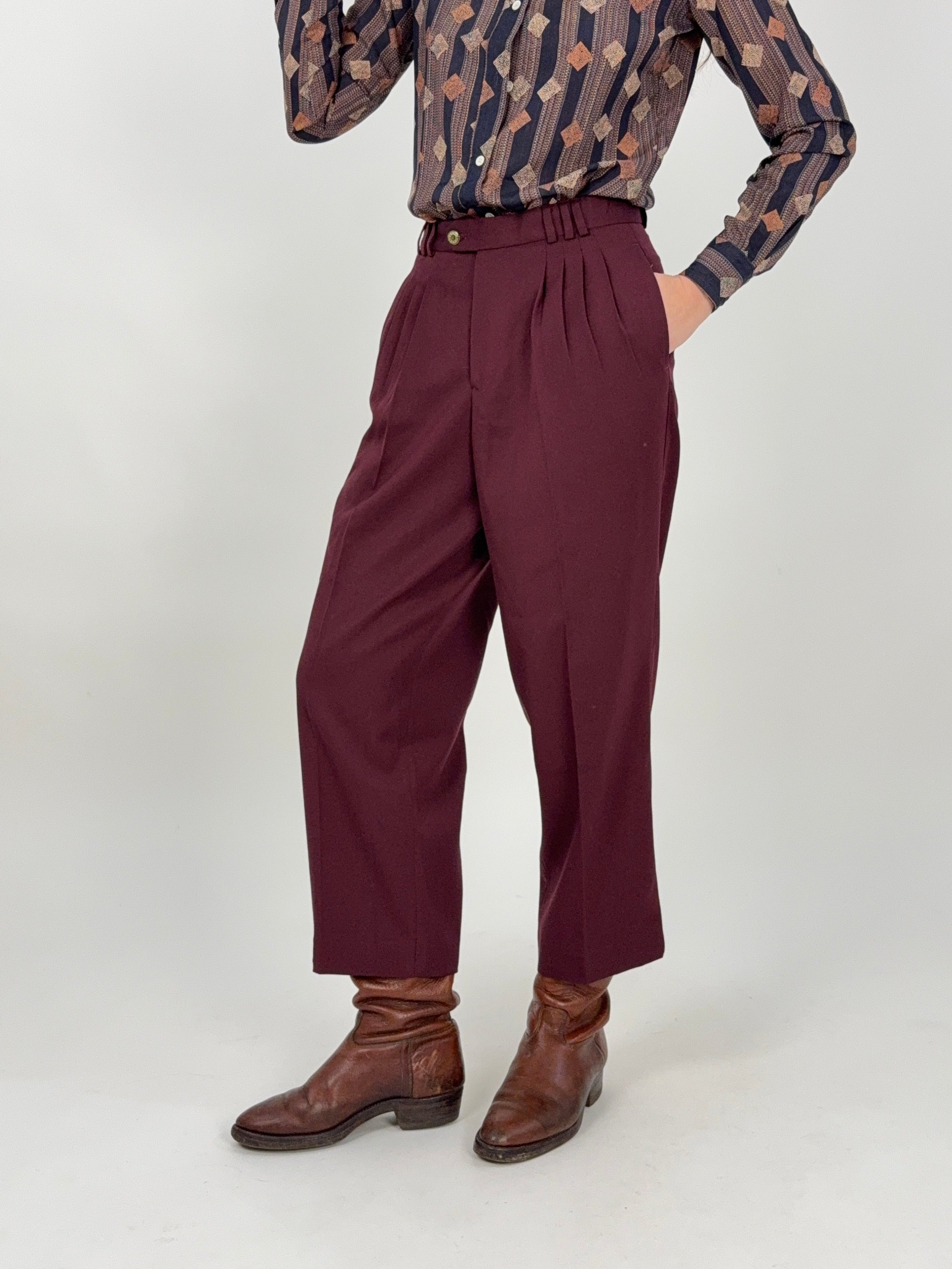 Pantaloni con pence anni '80