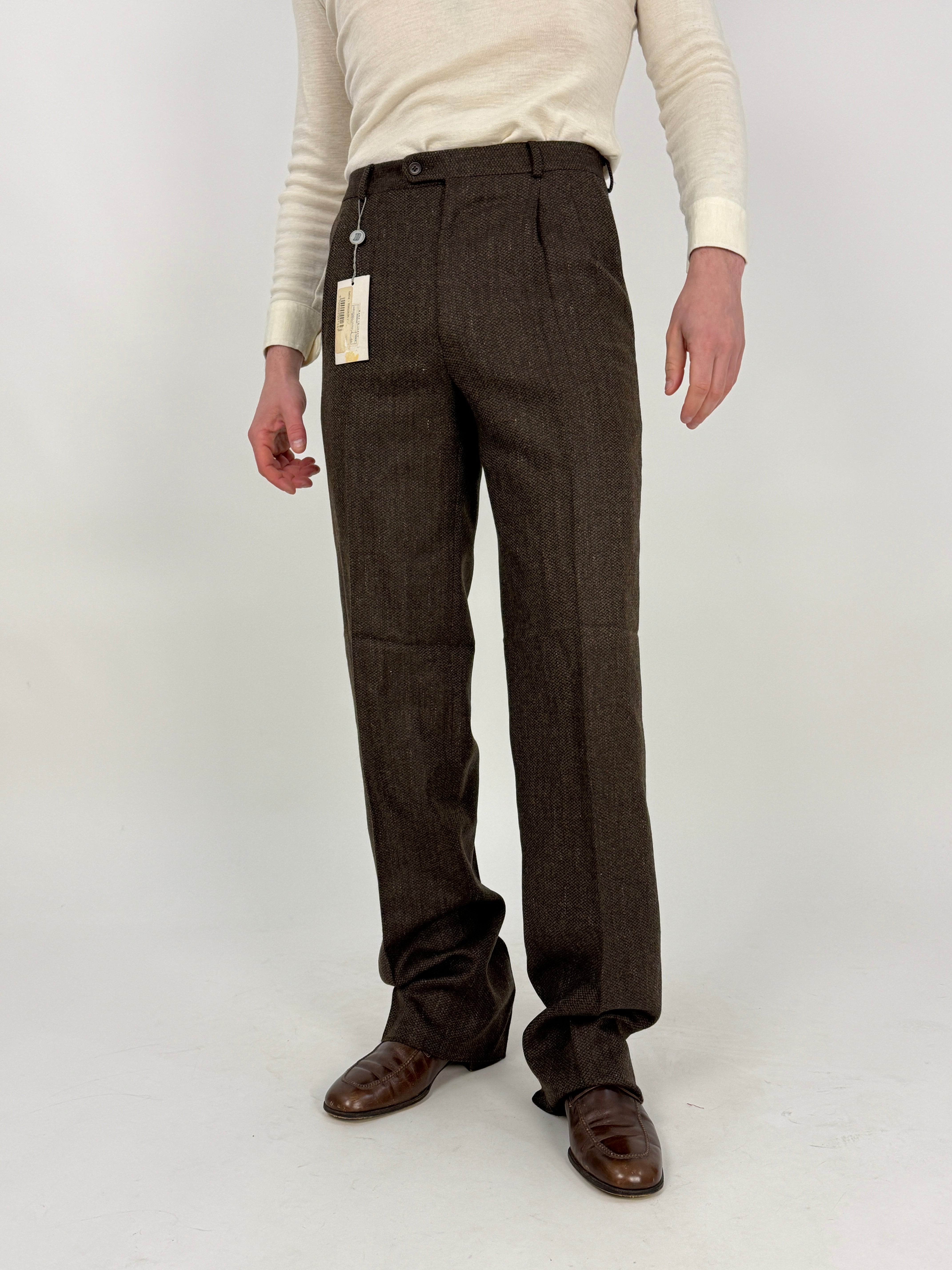 Pantaloni Sartoriali anni '70 - Pura Lana Vergine - Deadstock