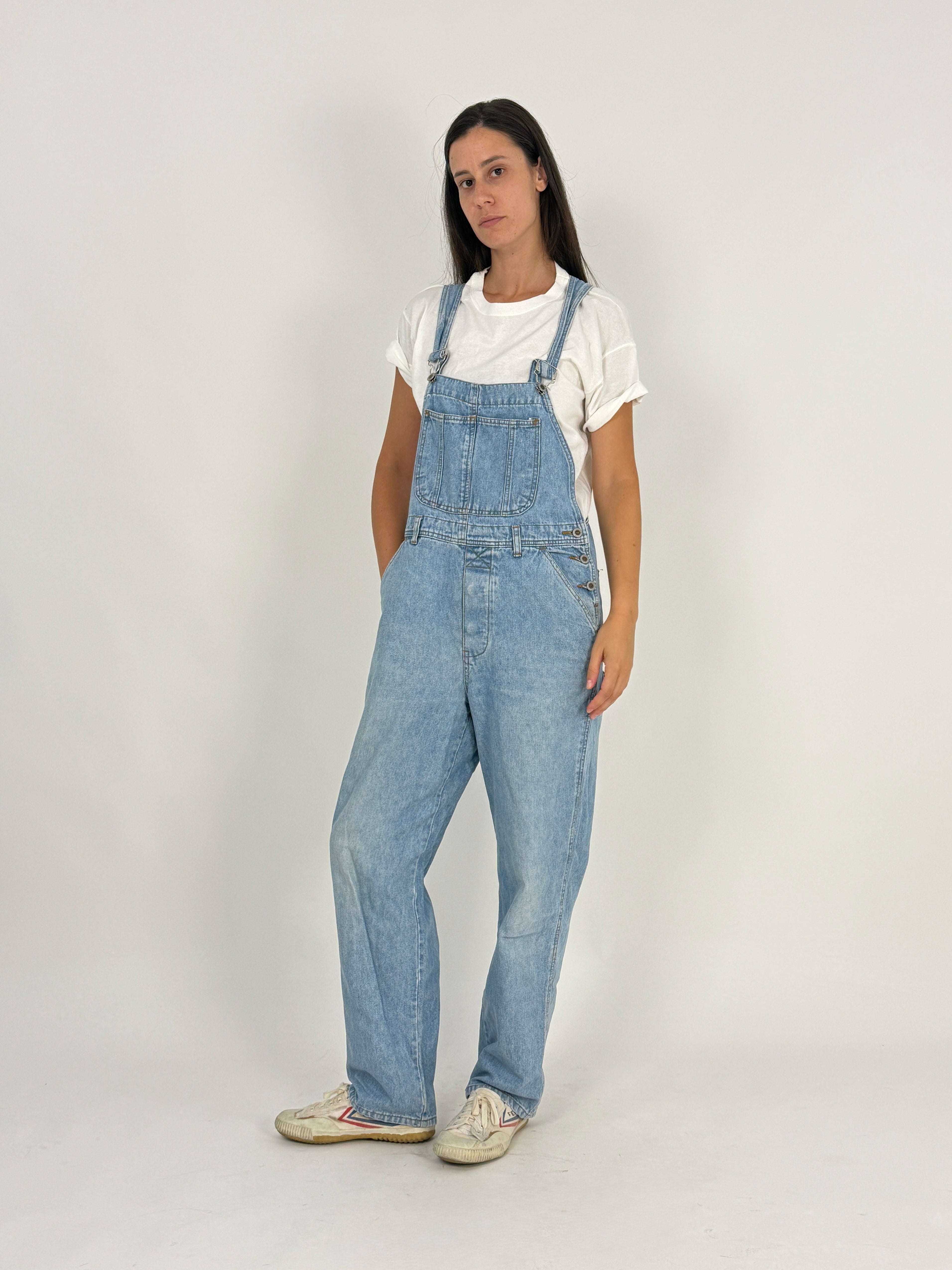 Salopette Denim Arizona Jeans Co. - vista frontale indossata