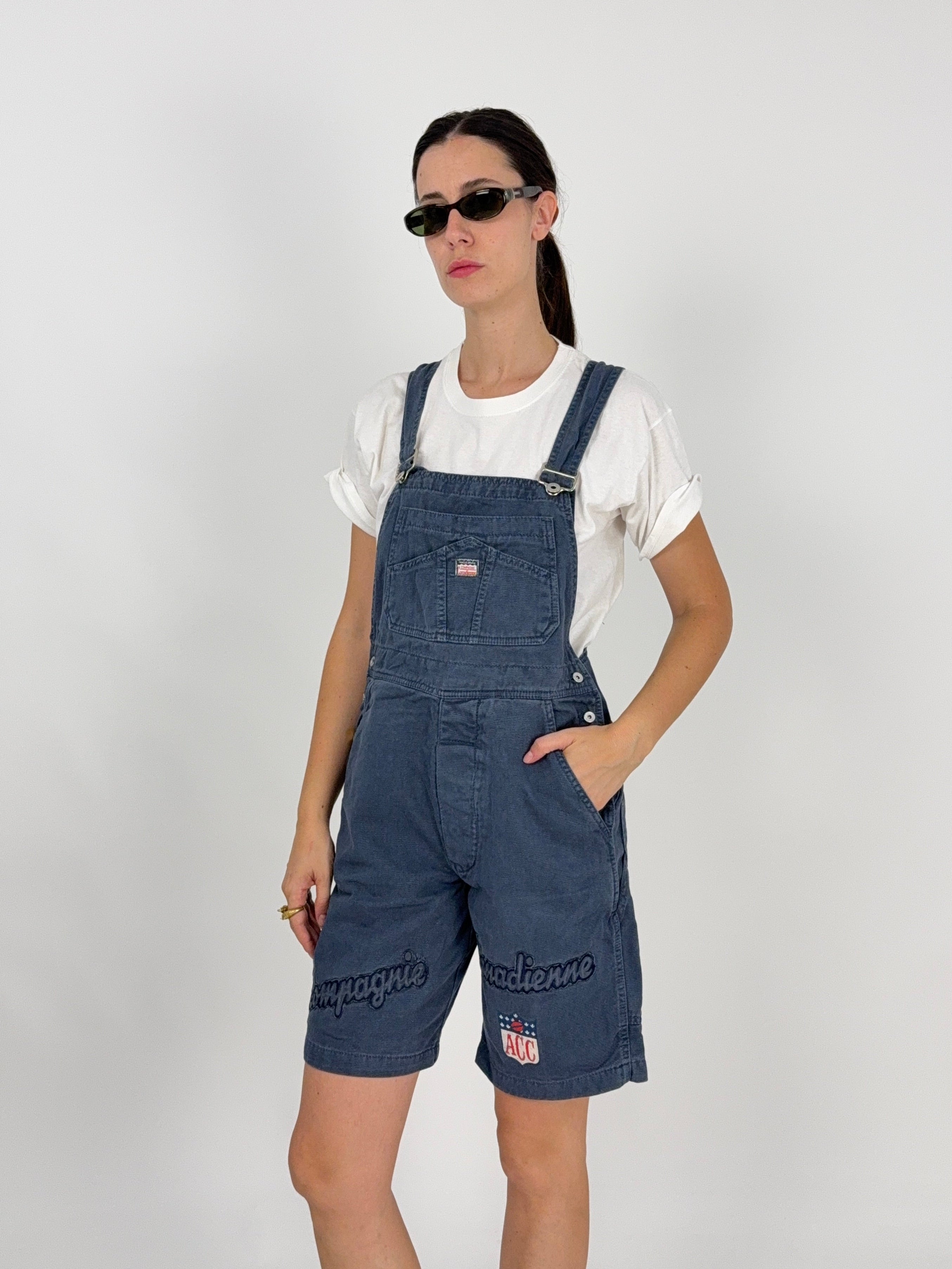 Salopette Vintage Corta Anni '90 - Taglia M