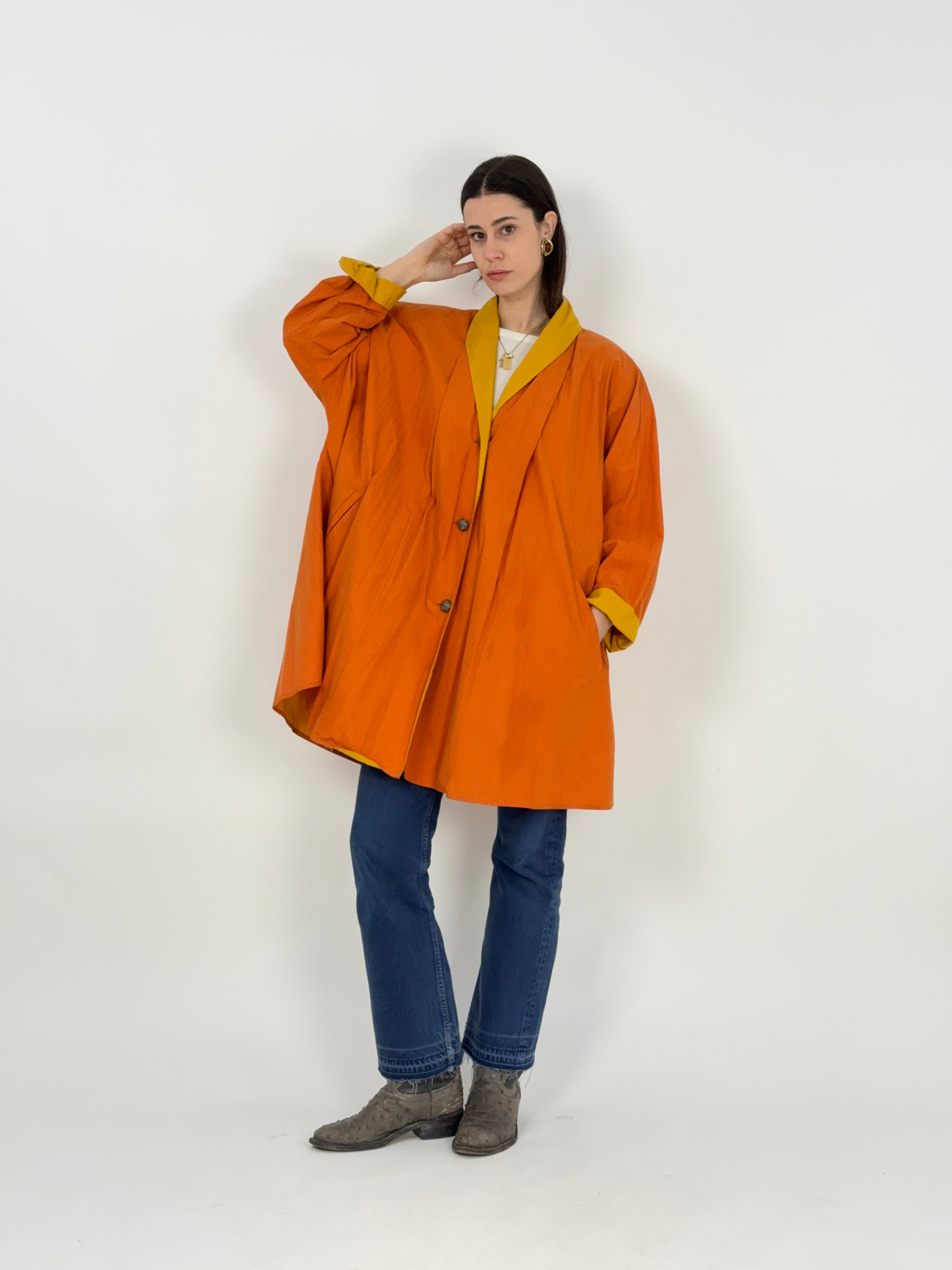 Soprabito Marella in cotone bicolore