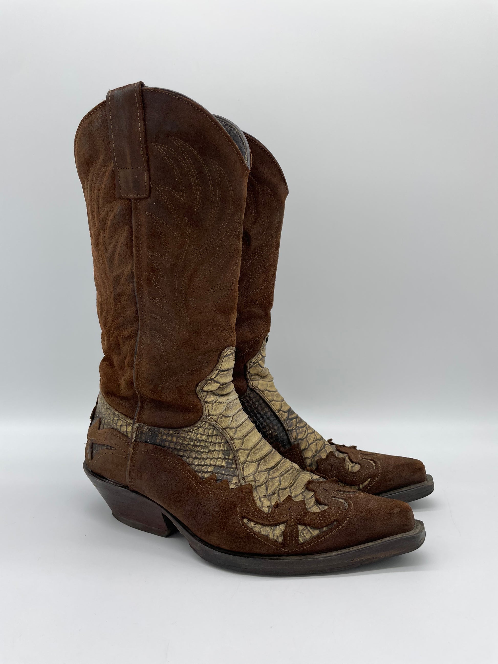El Charro Durango Boots Anni 80 Anni 80 Stivali Camperos Originali