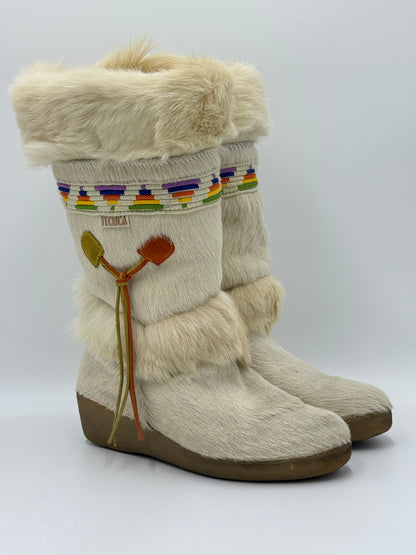 Stivali TECNICA in pelliccia anni '70 - Numero 39