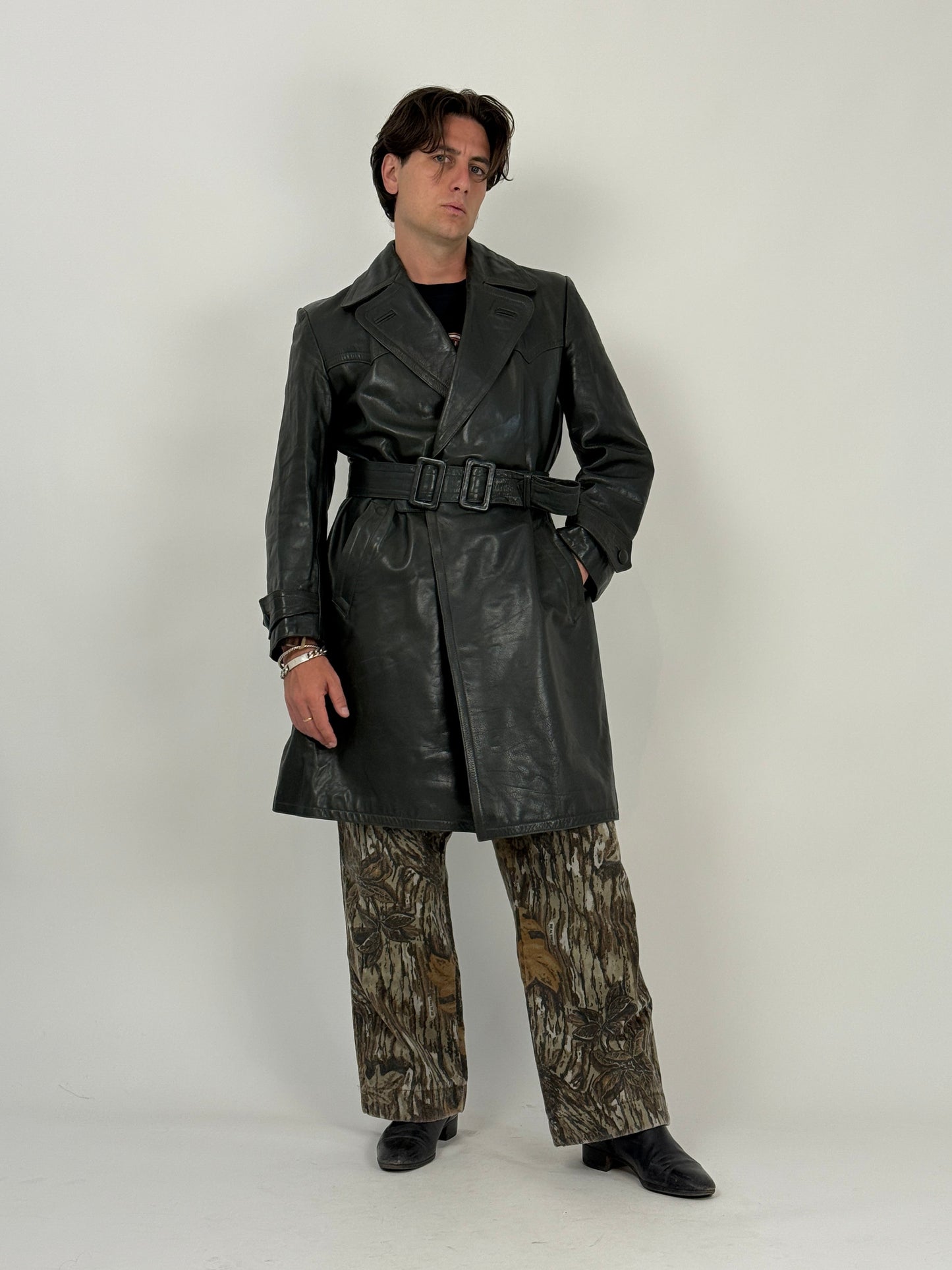 Trench in pelle - Polizia Tedesca anni ’60