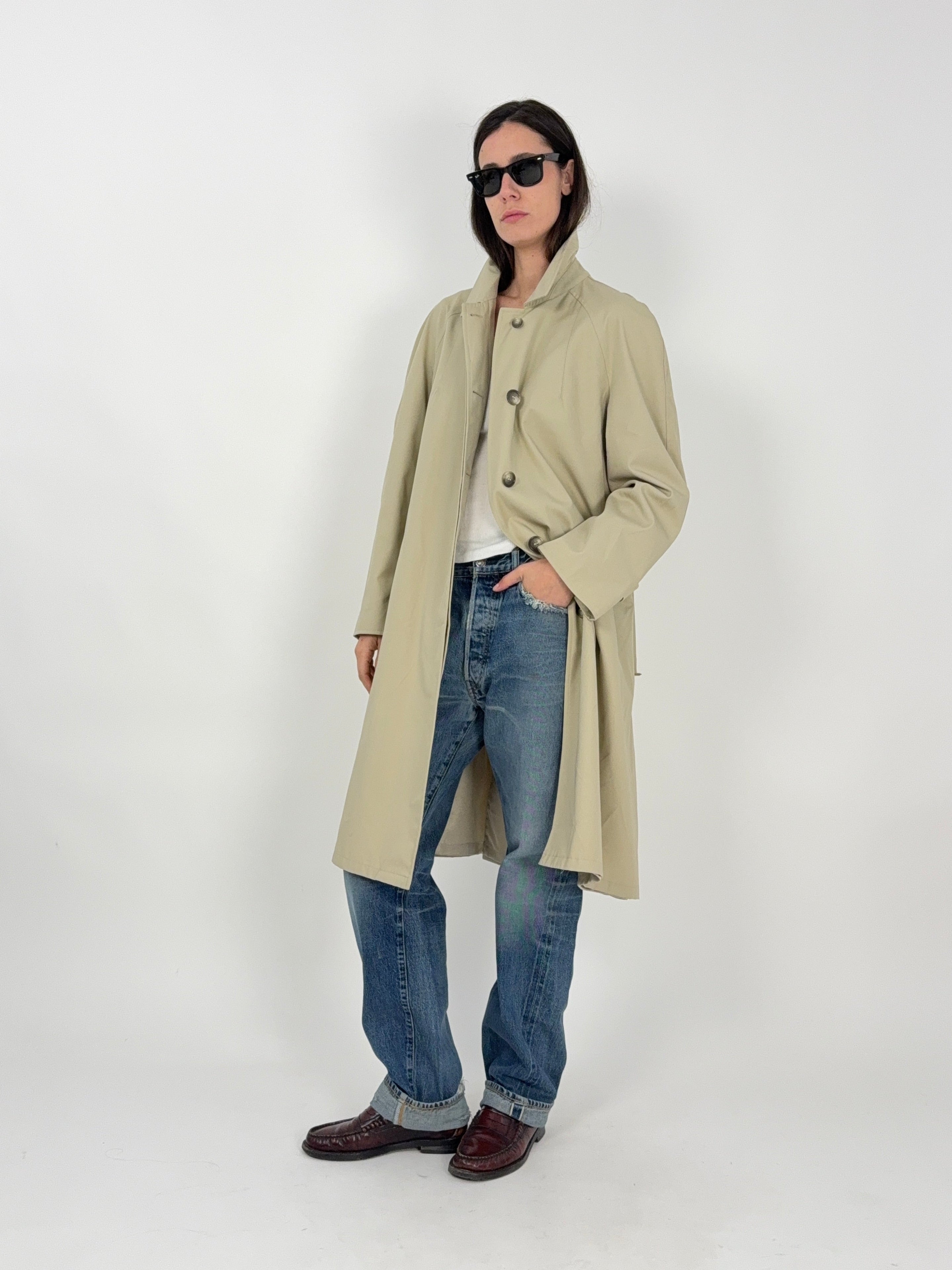 Trench Vintage Beige da Donna