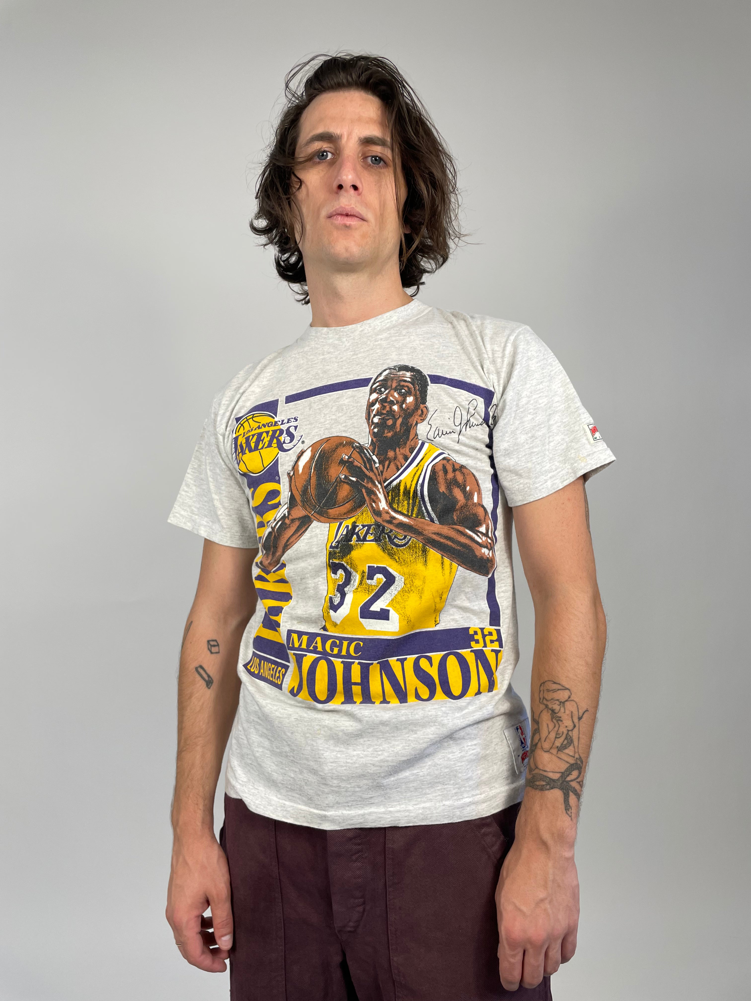 T-shirt Magic Johnson LA Lakers anni '90 - Fangovintage
