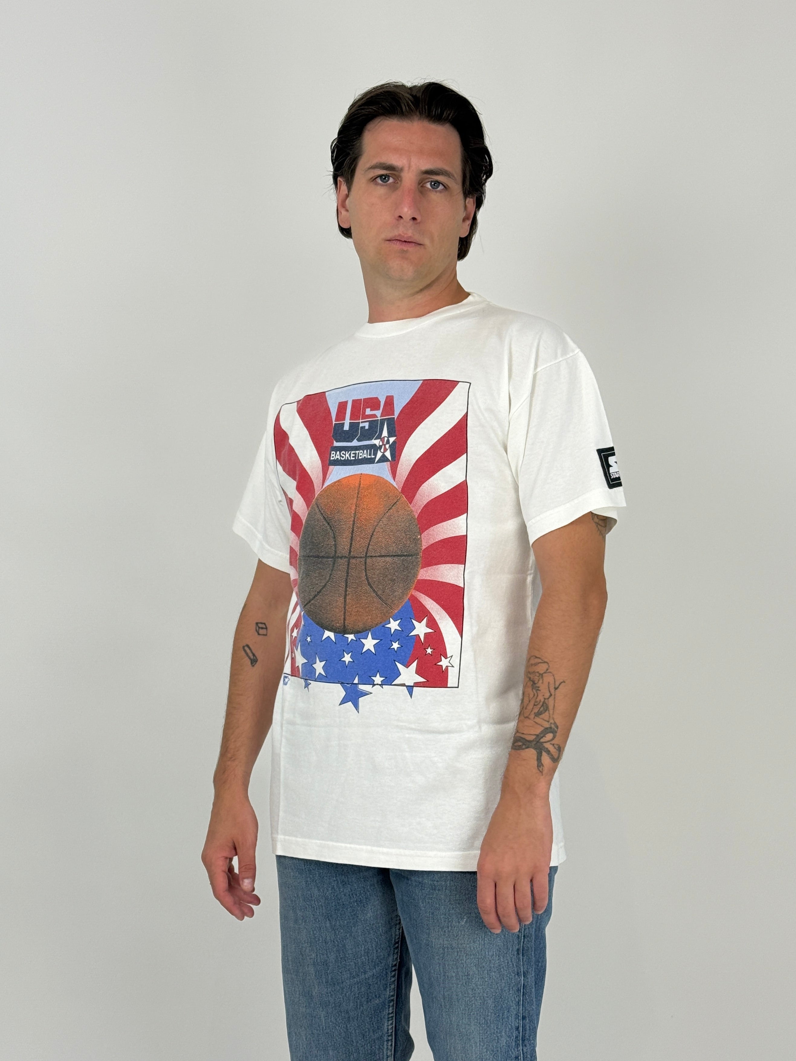 T-shirt Starter USA Basketball anni '90