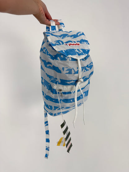 Zainetto Invicta vintage a righe - nylon leggero pieghevole