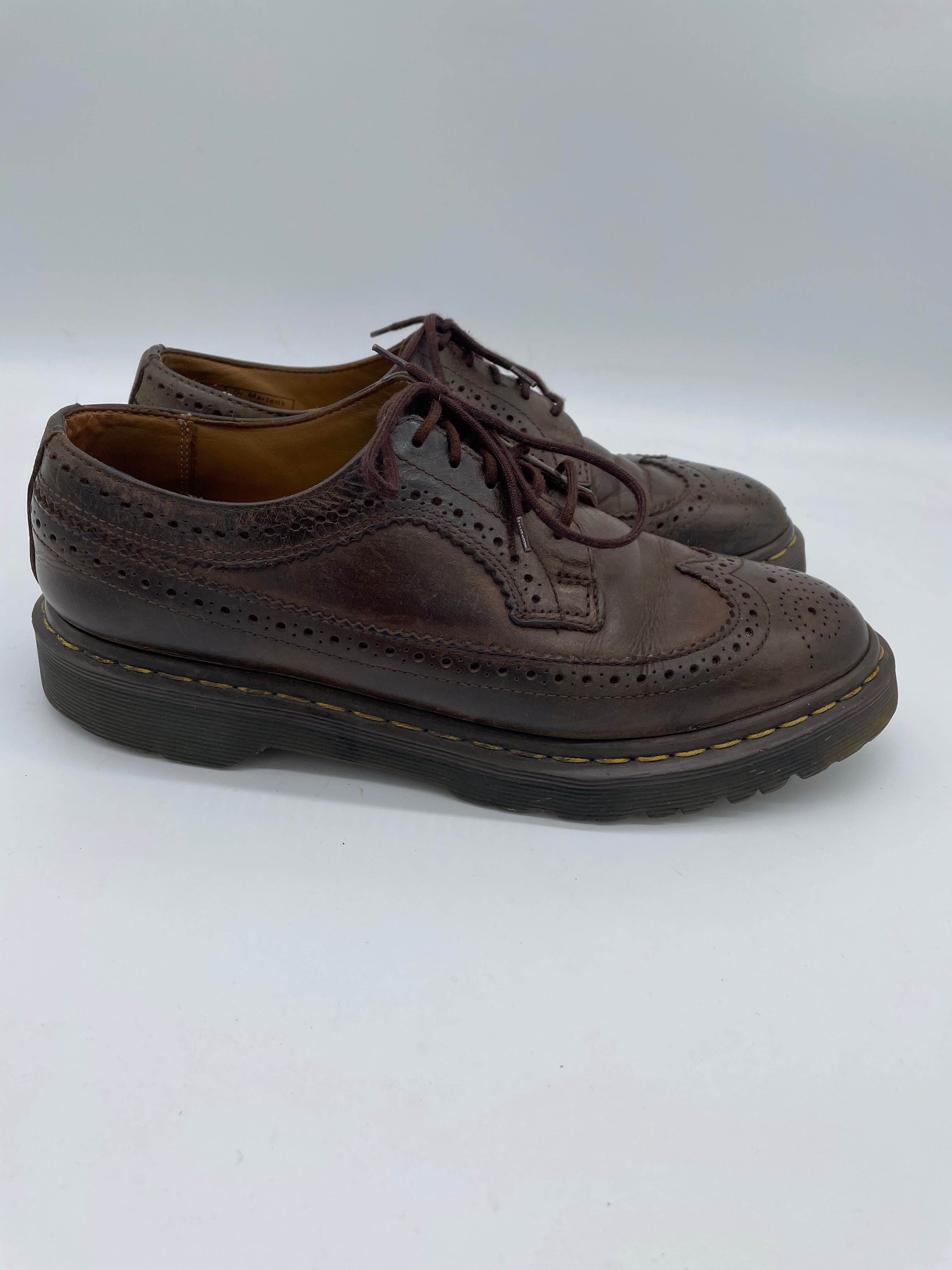 Dr martens 2025 basse marroni