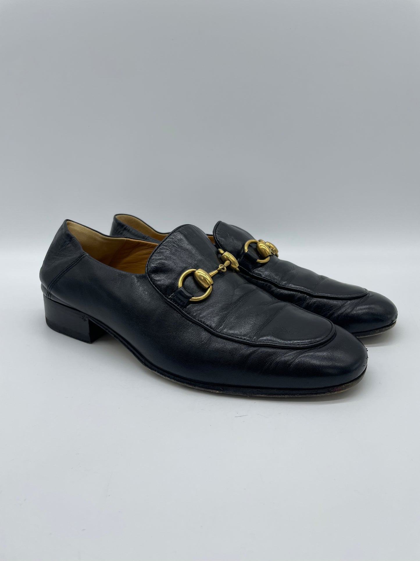 Gucci 1955 Horsebit Accent Leather Loafers