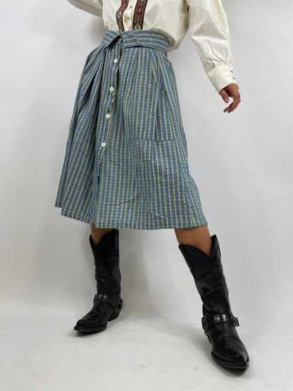1980s Uniform Skirt