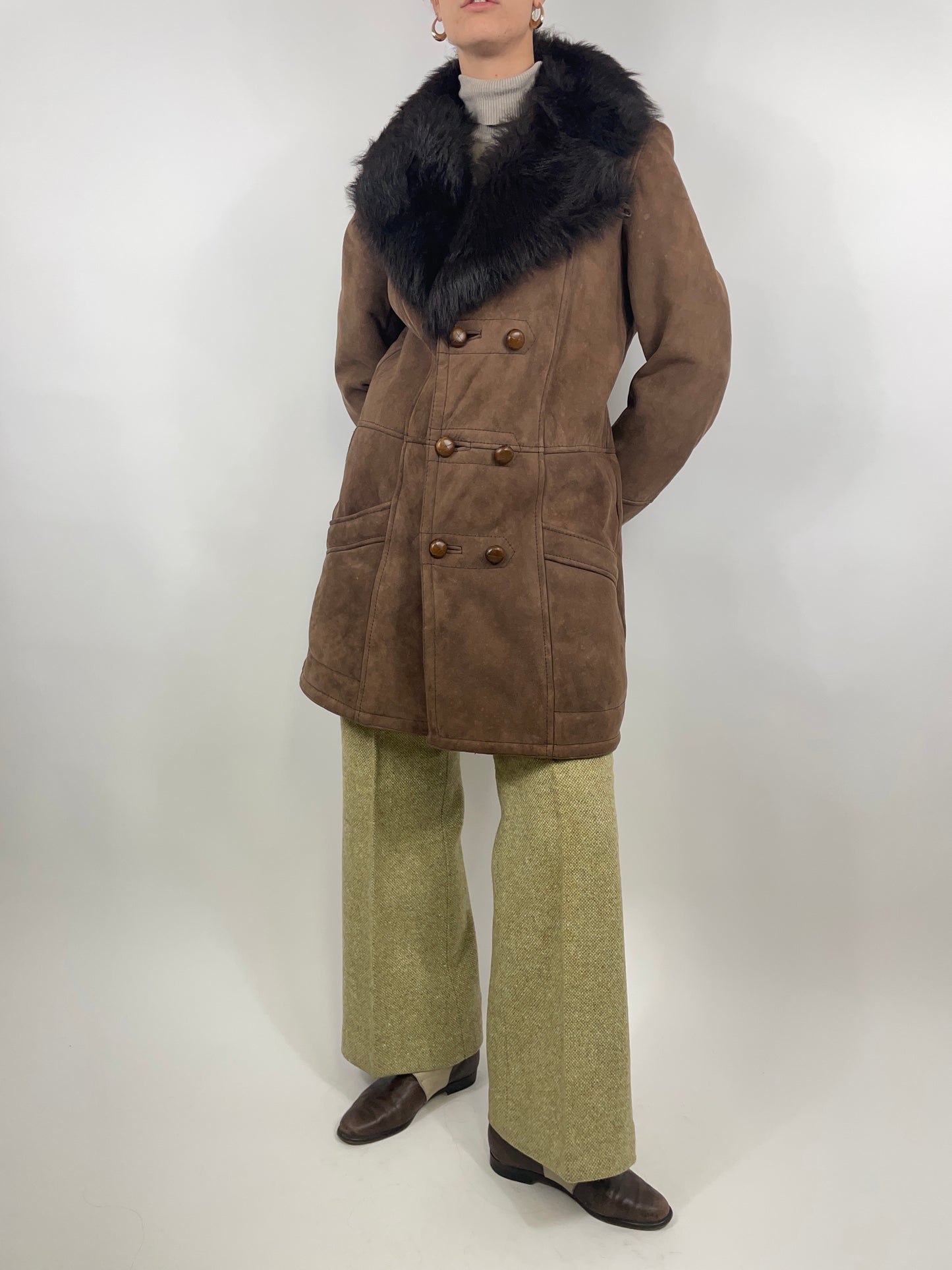 Cappotto vera pelle 1970s