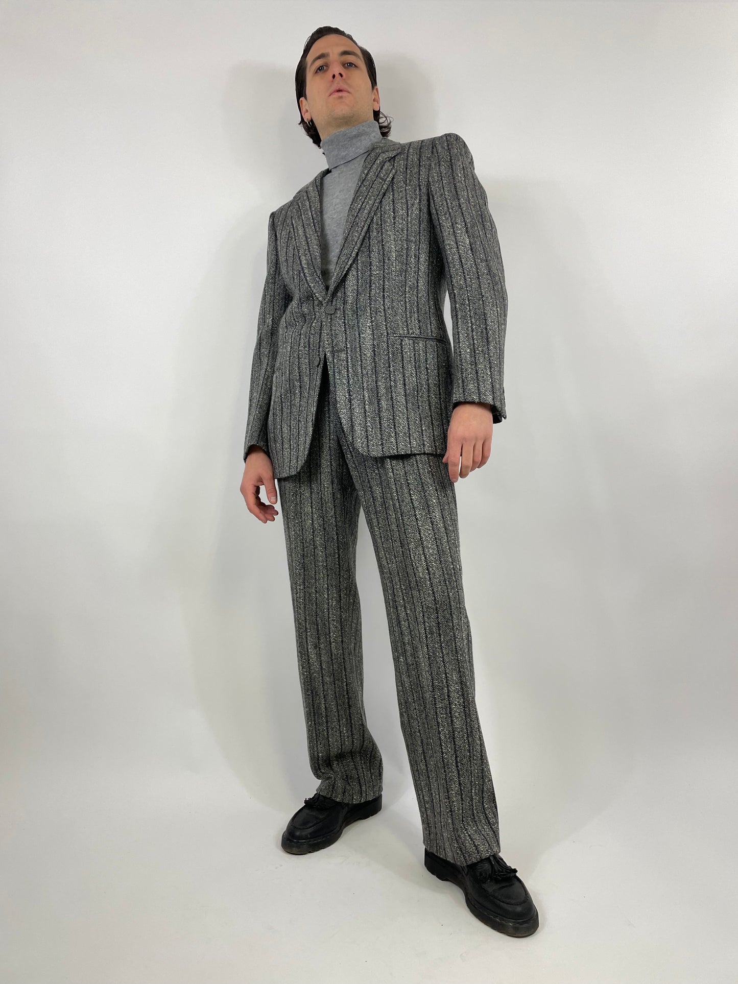 Pal Zileri suit in pure gray wool - Fangovintage Pal Zileri suit in pure gray wool - Fangovintage