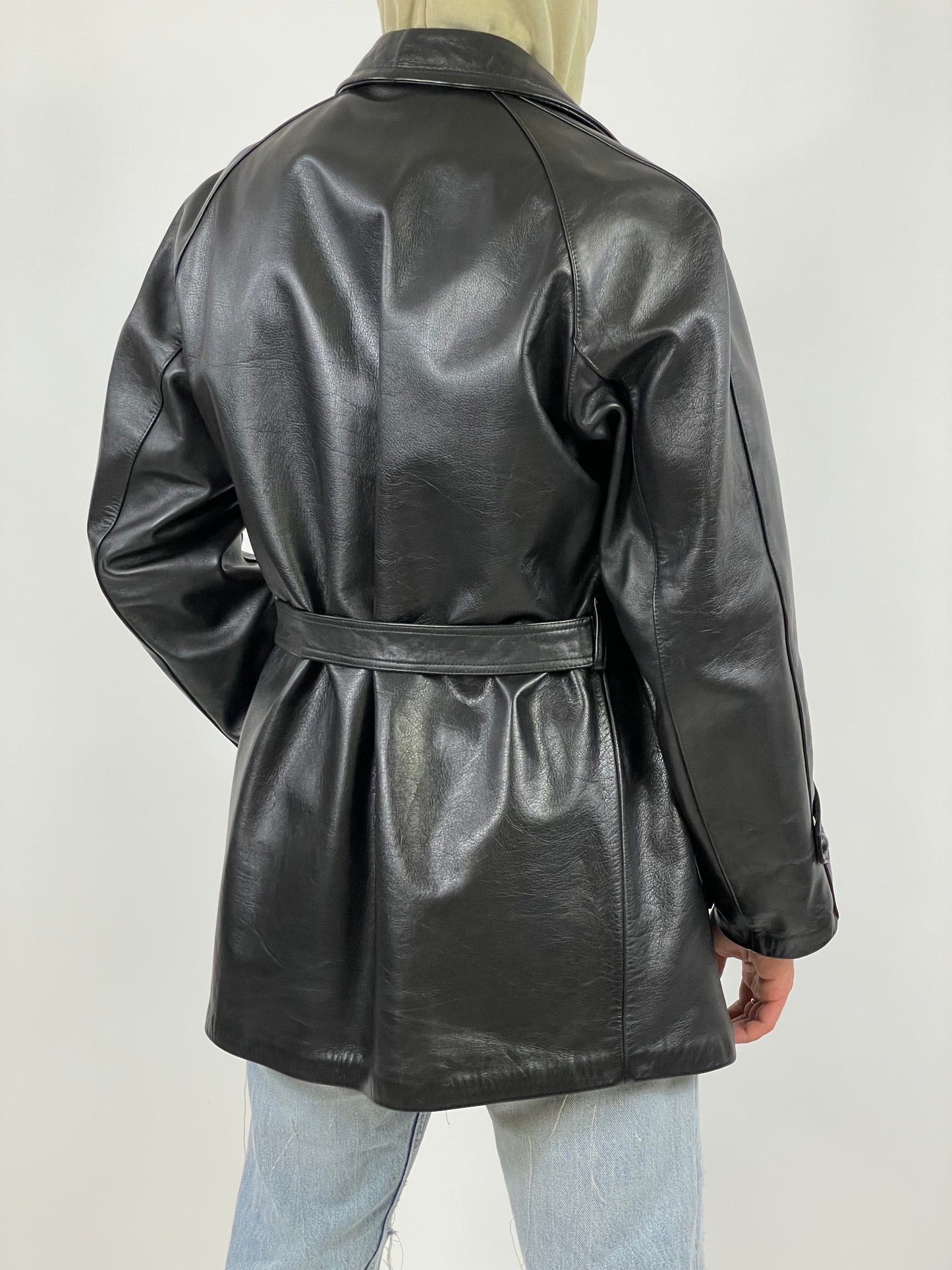 Leather Coat Micas Milano 1960