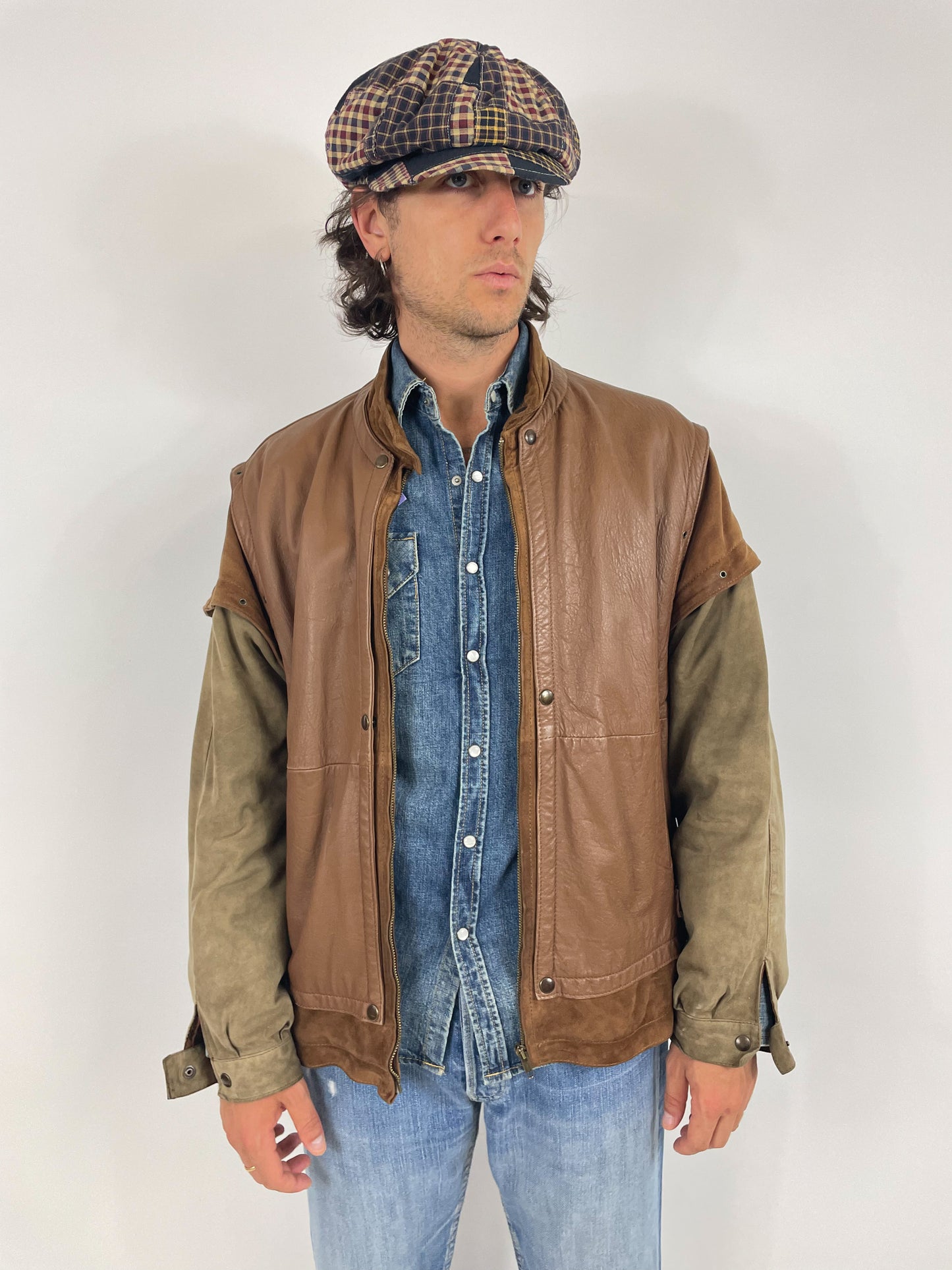 Osvaldo Testa jacket - Leather and suede