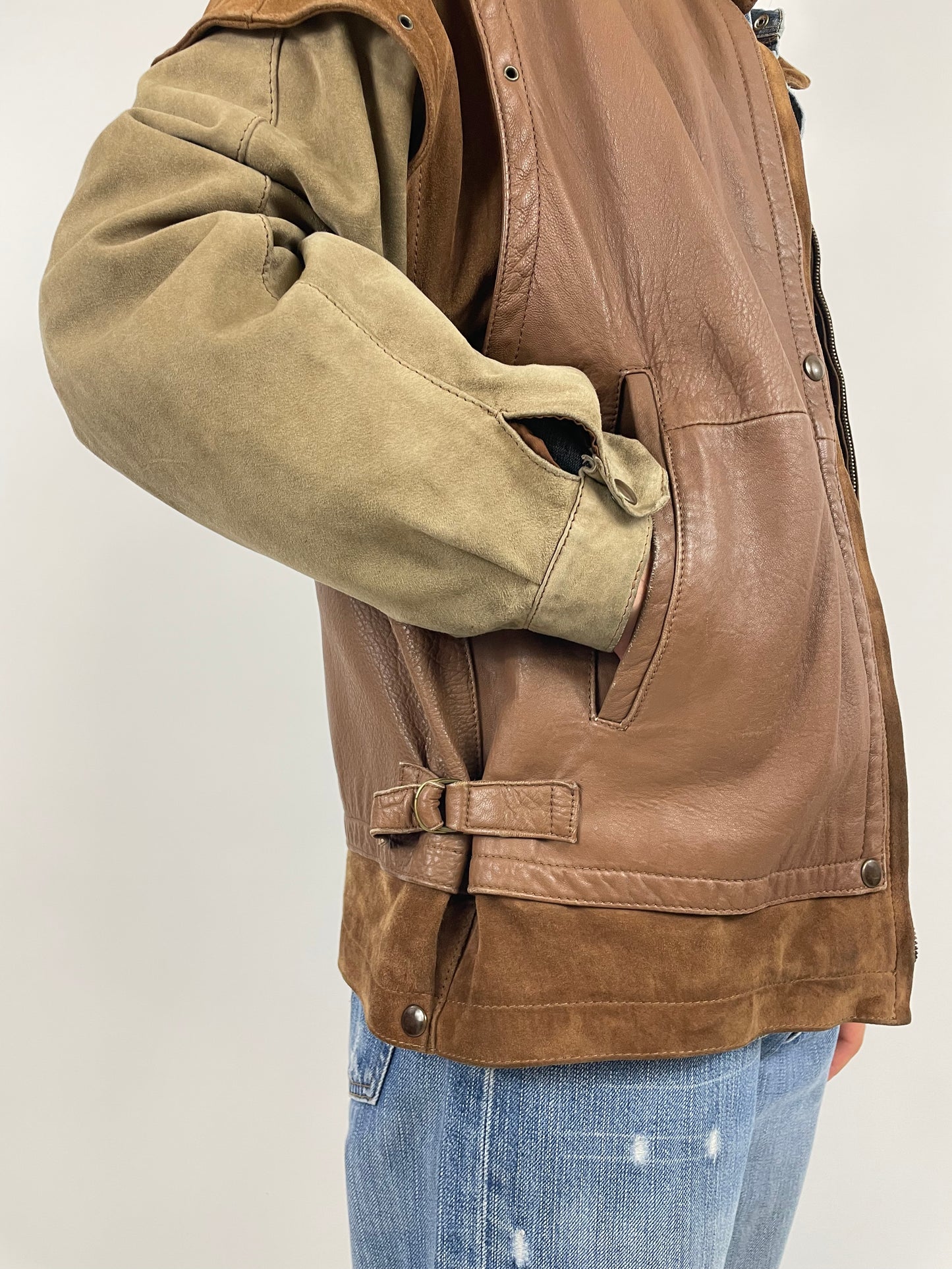 Osvaldo Testa jacket - Leather and suede