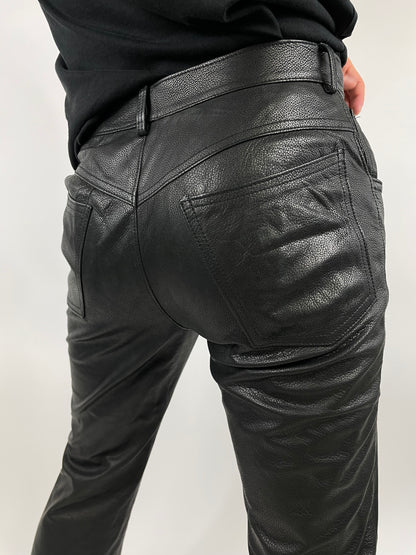 Genuine leather trousers 1980s