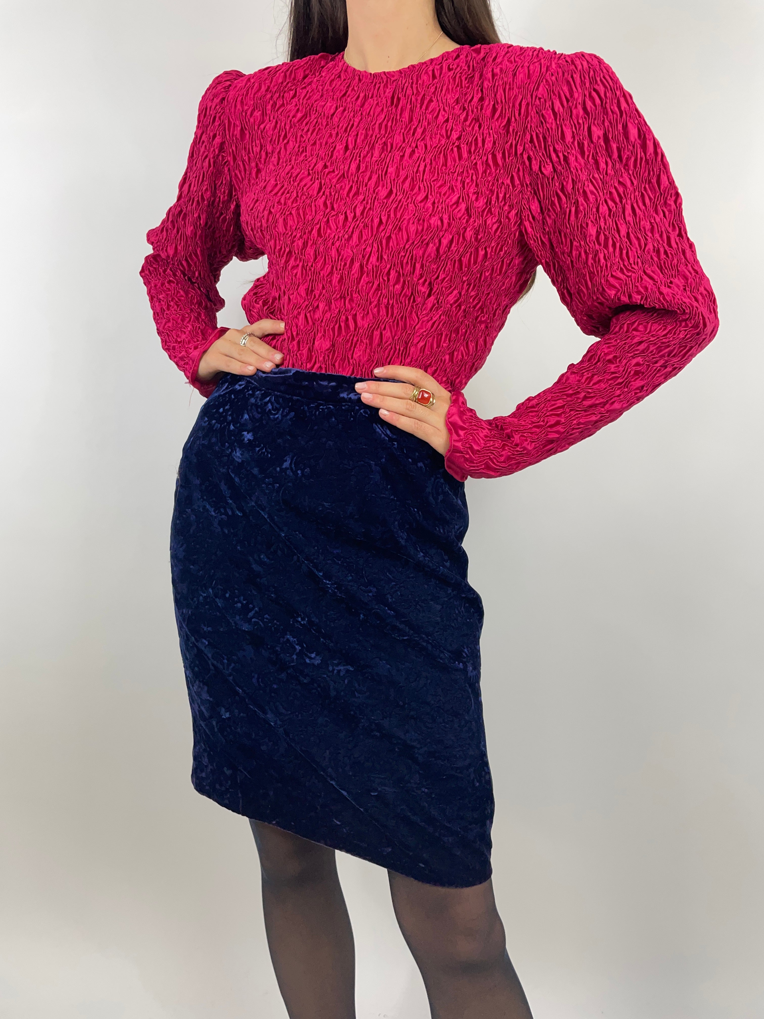 Gonna jacquard anni '80