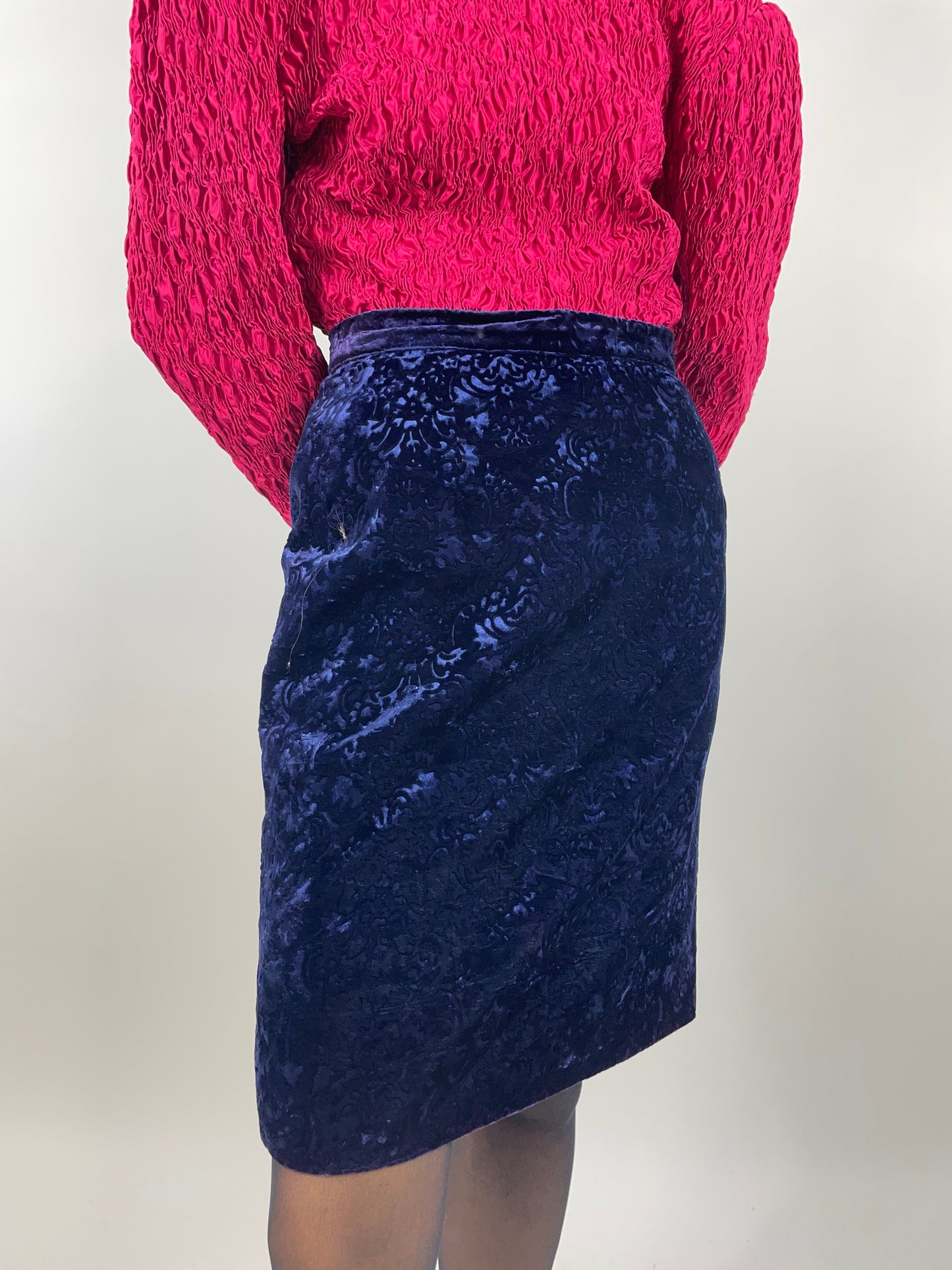 1980s jacquard skirt